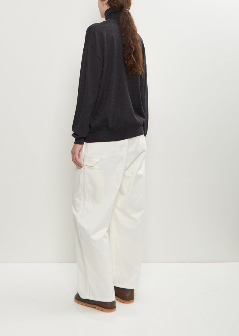 SOFIE D'HOORE Maffei Wool Turtleneck Pullover — Charcoal Melange outlook
