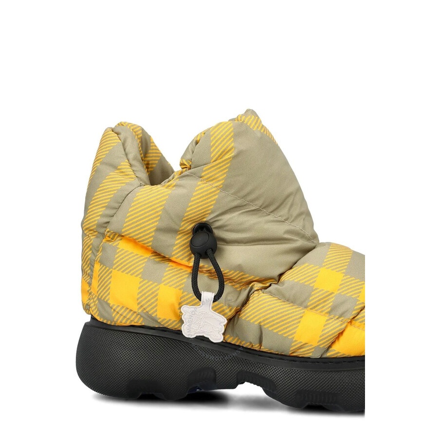 Burberry Check Drawstring Pillow Padded Snow Boots - 3