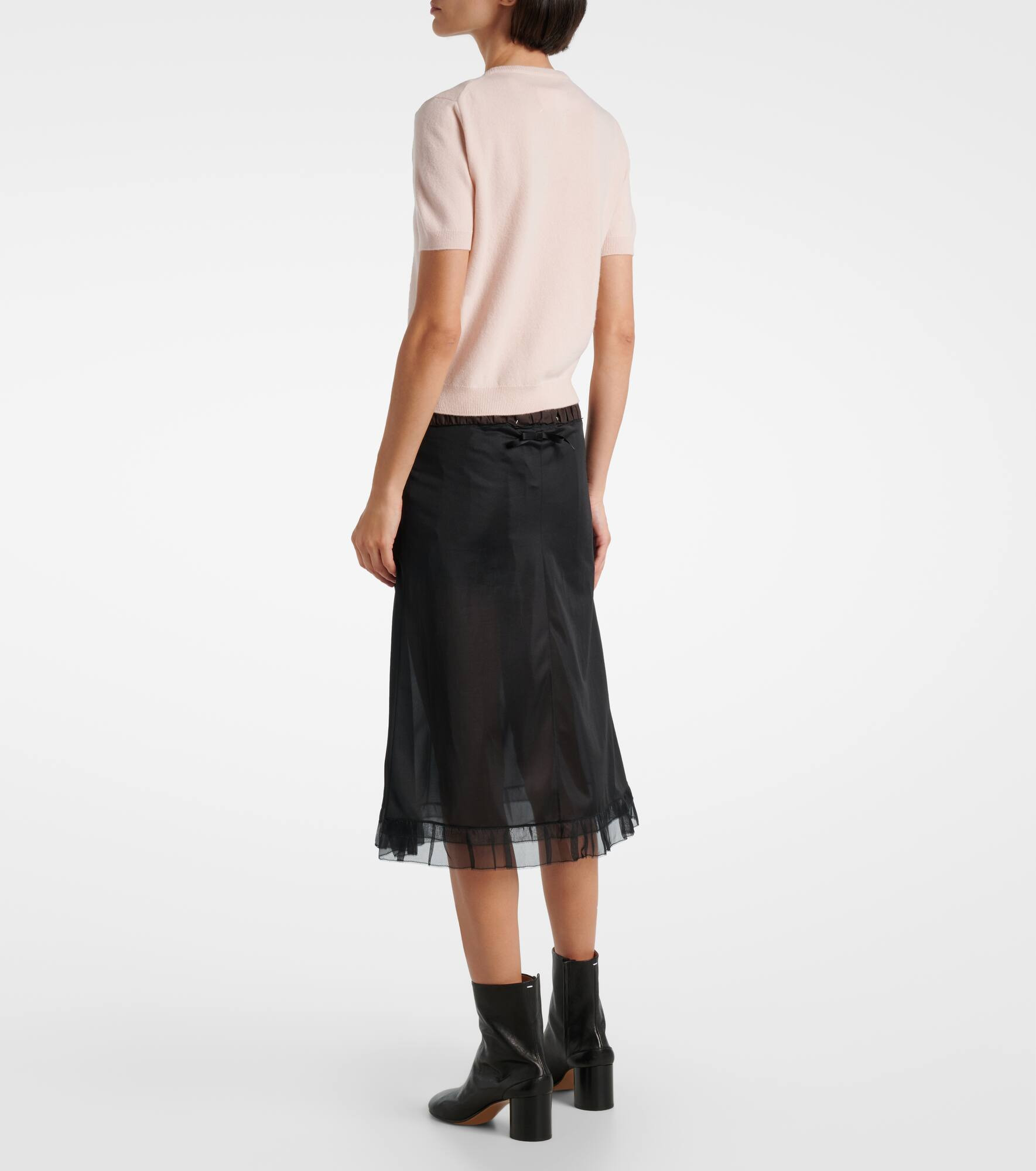 Knitted virgin wool T-shirt - 3