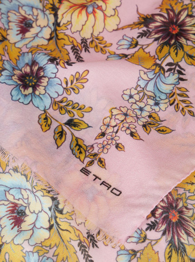 Etro SCARF WITH PLACED BOUQUET PRINT outlook
