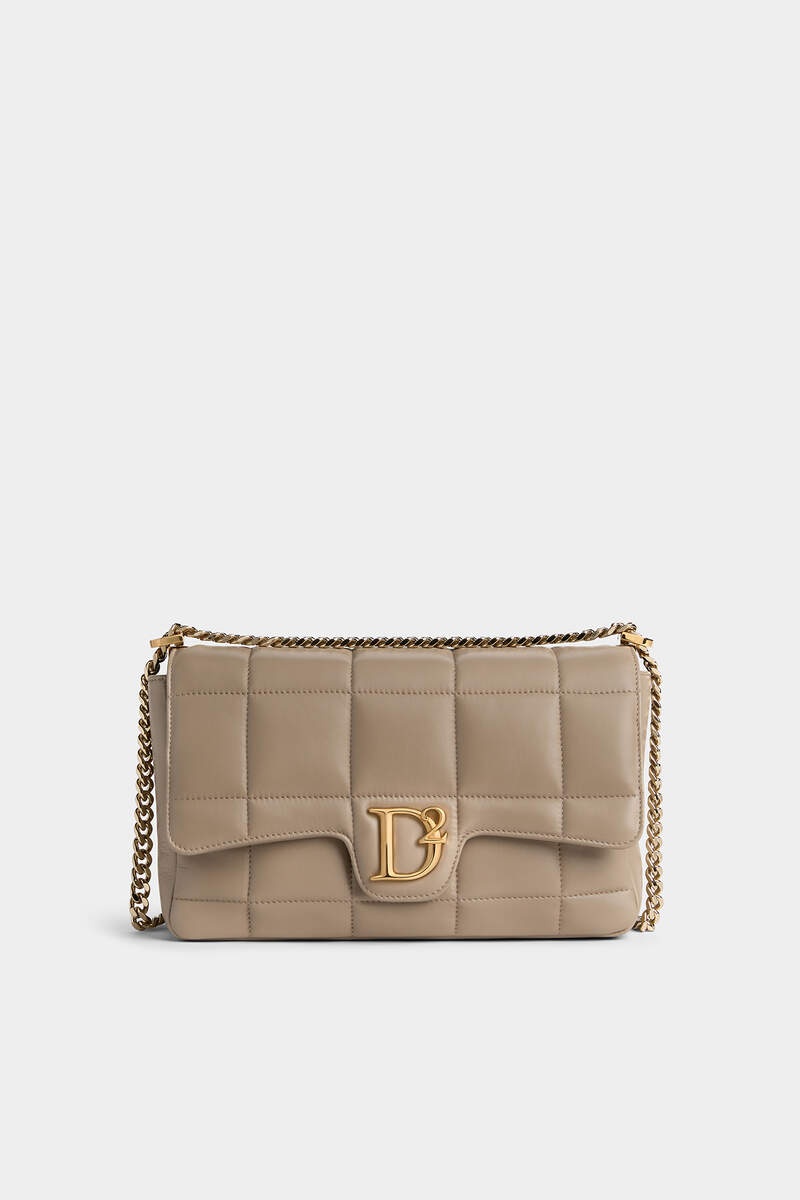 D2 STATEMENT SOFT SHOULDER BAG - 1