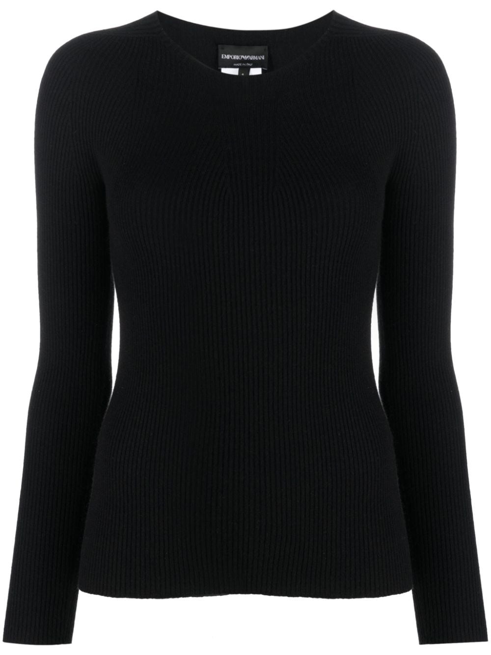 seamless ribbed-knit jumper - 1