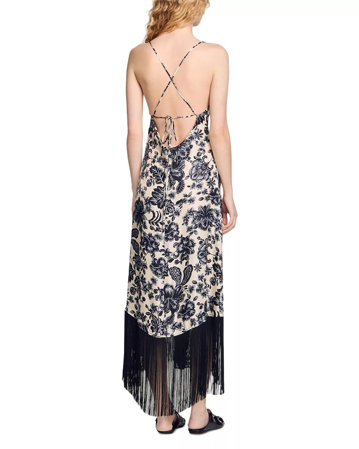 Floral Print Maxi Dress - 4