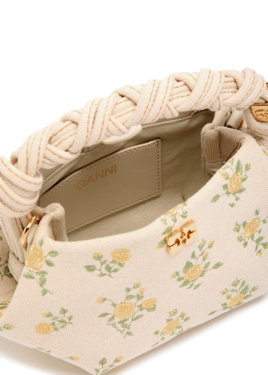 Ganni Bou Mini Canvas top Handle bag - 4