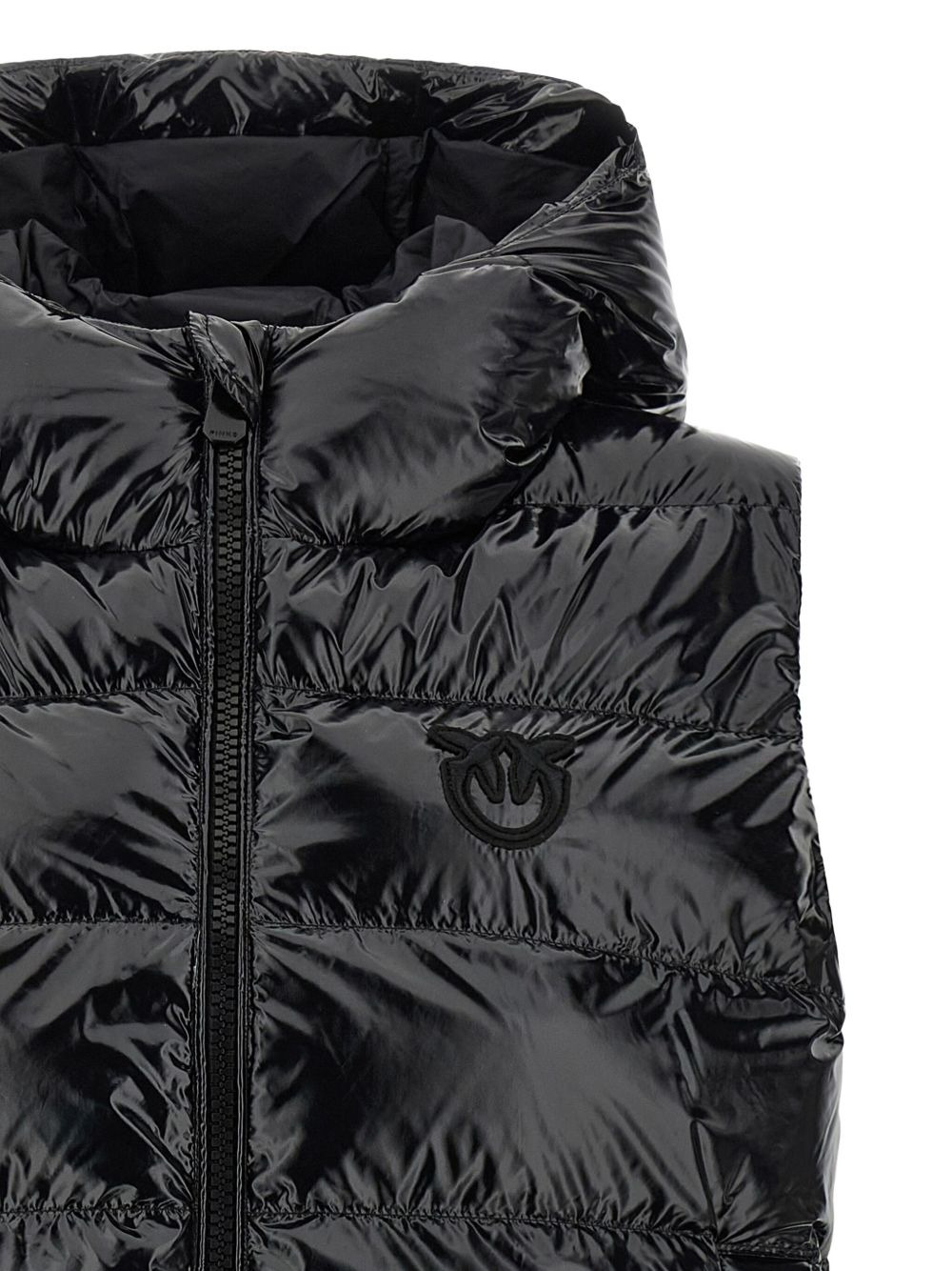 quilted hooded gilet - 4