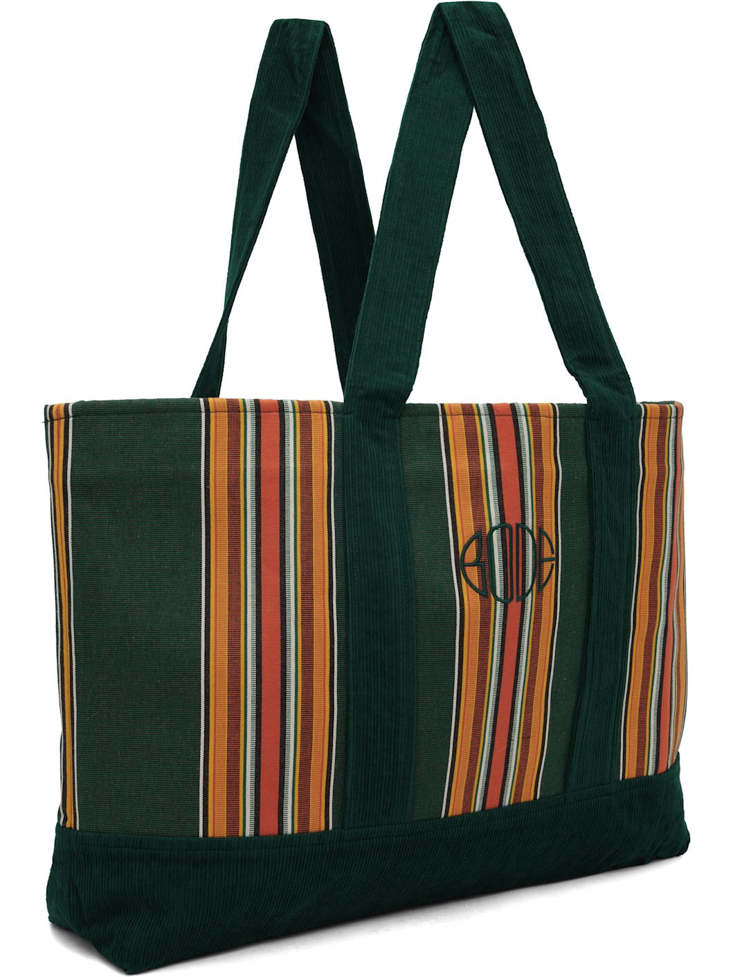 Green Parakeet Stripe Tote - 2