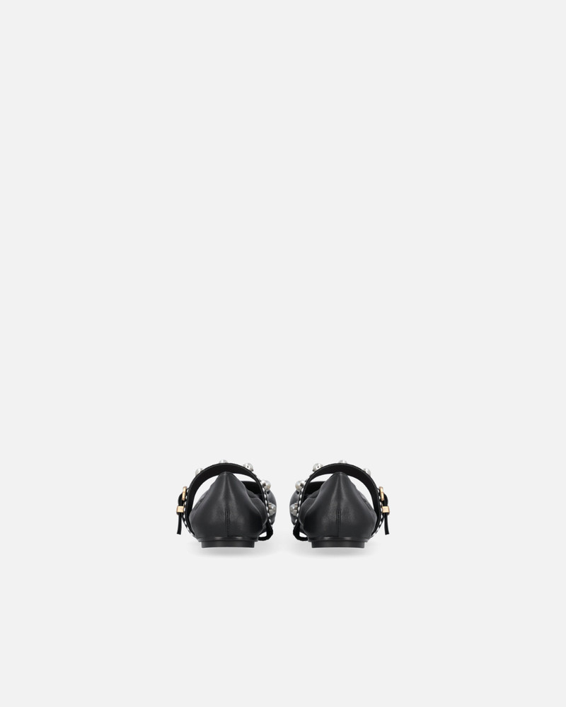 NAPPA LEATHER BALLERINAS WITH JEWEL BAND 8