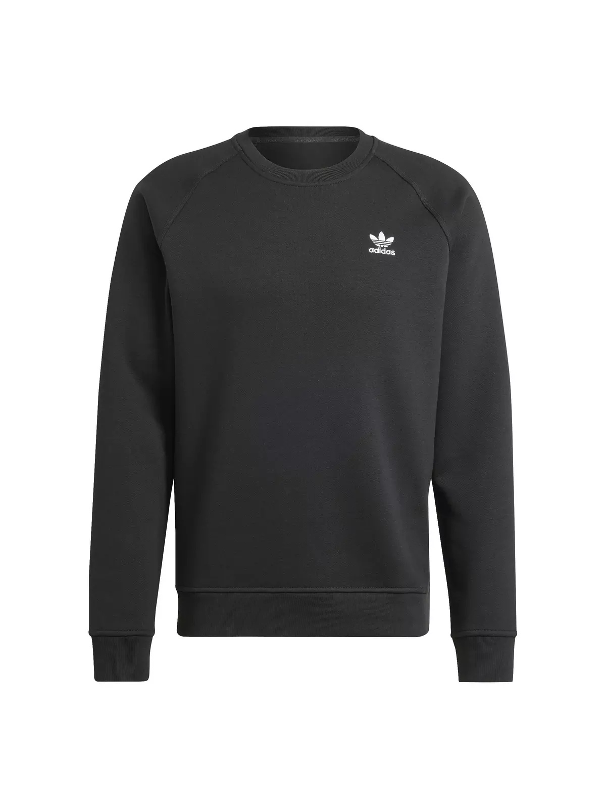Originals Men's Trefoil Essentials Lifestyle Crew Sweatshirt -Black - 6