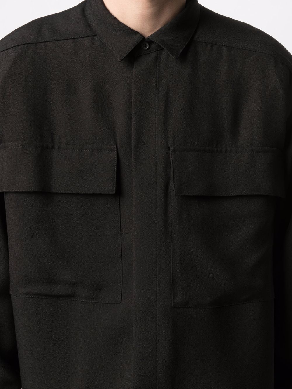 cargo-pocket longsleeved shirt - 5