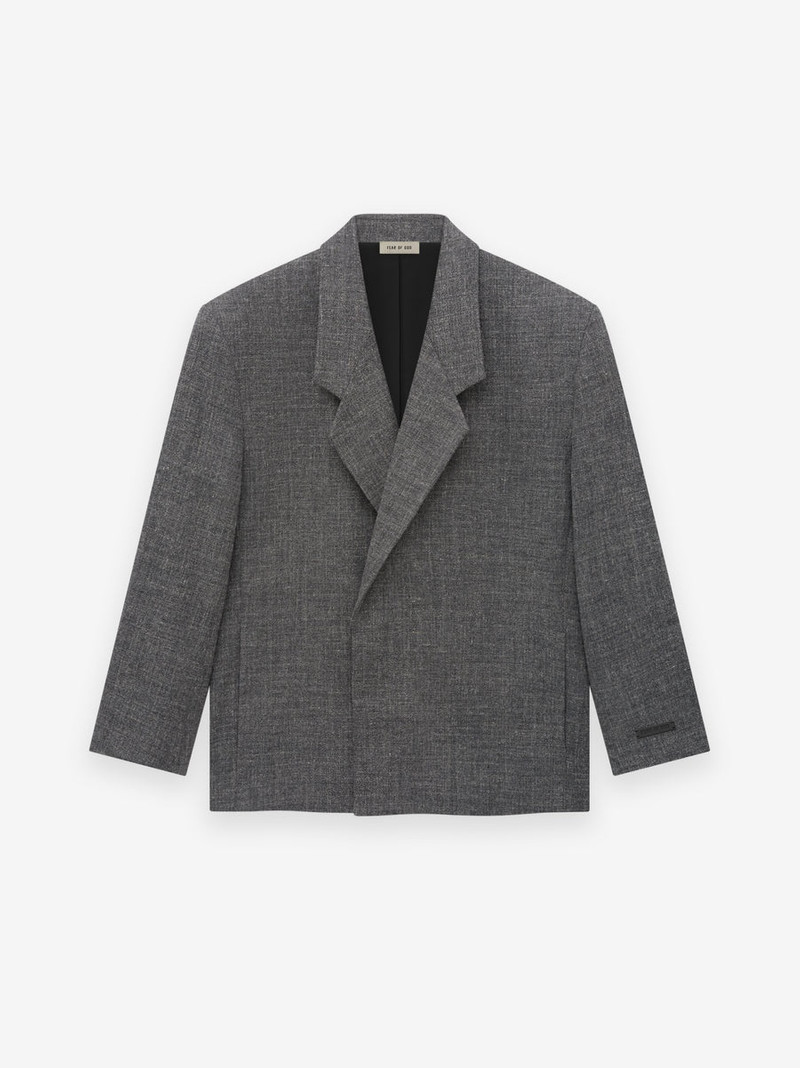 Melange Wool Linen Classic Blazer 1