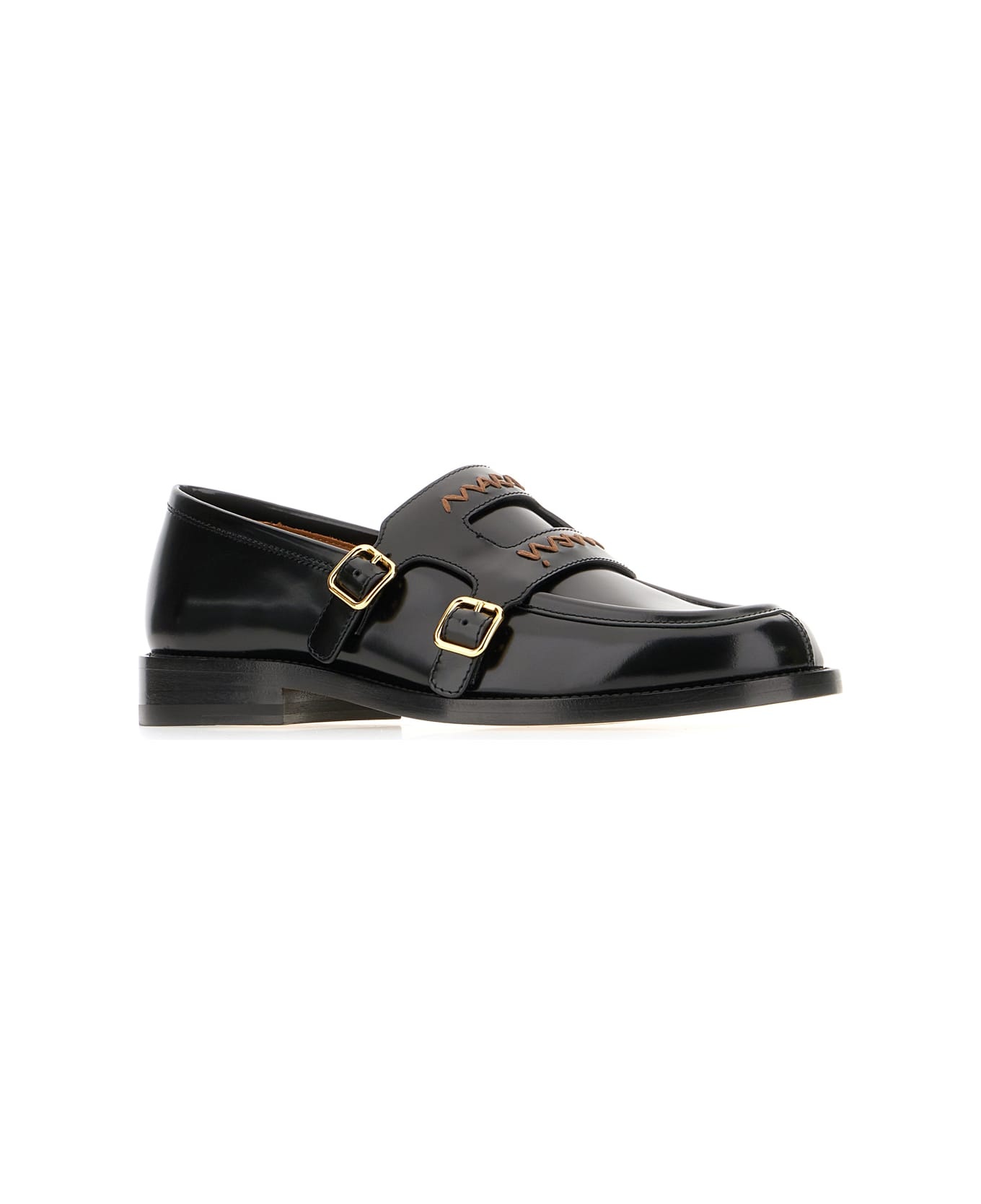 Black Leather Loafers - 2