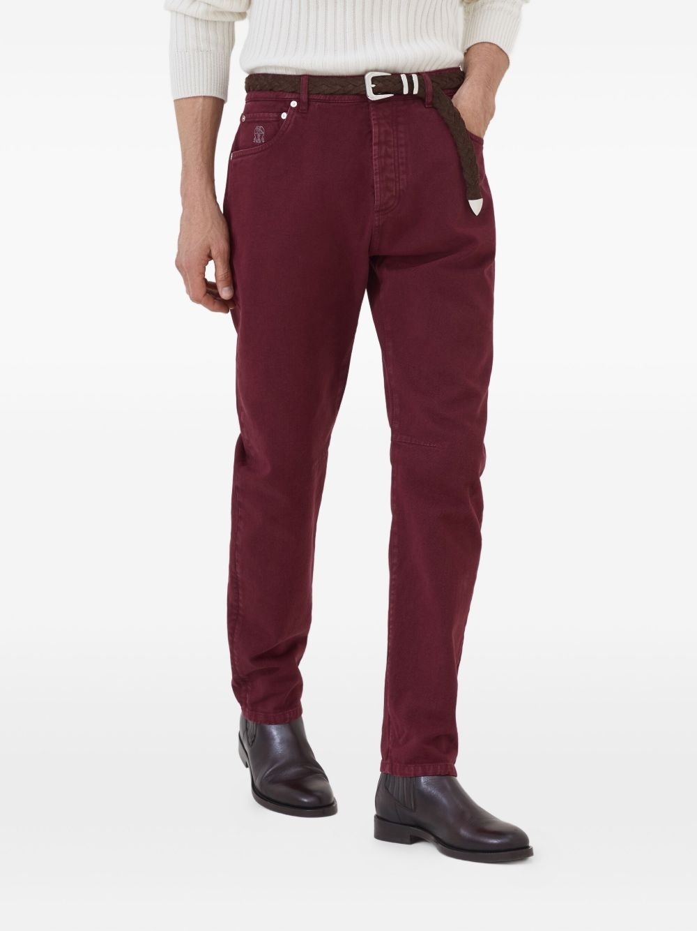 logo-patch jeans - 2