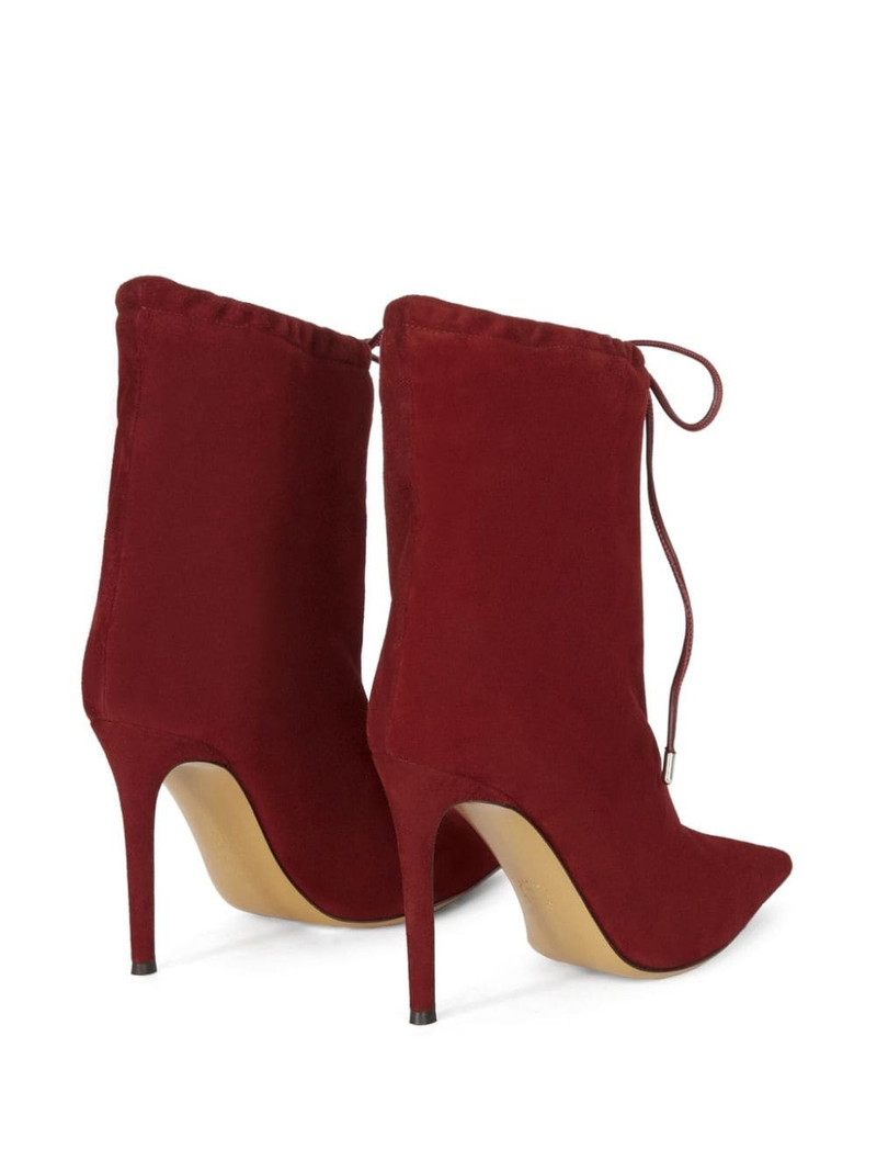 105mm pointed-toe 스웨드 부츠 3