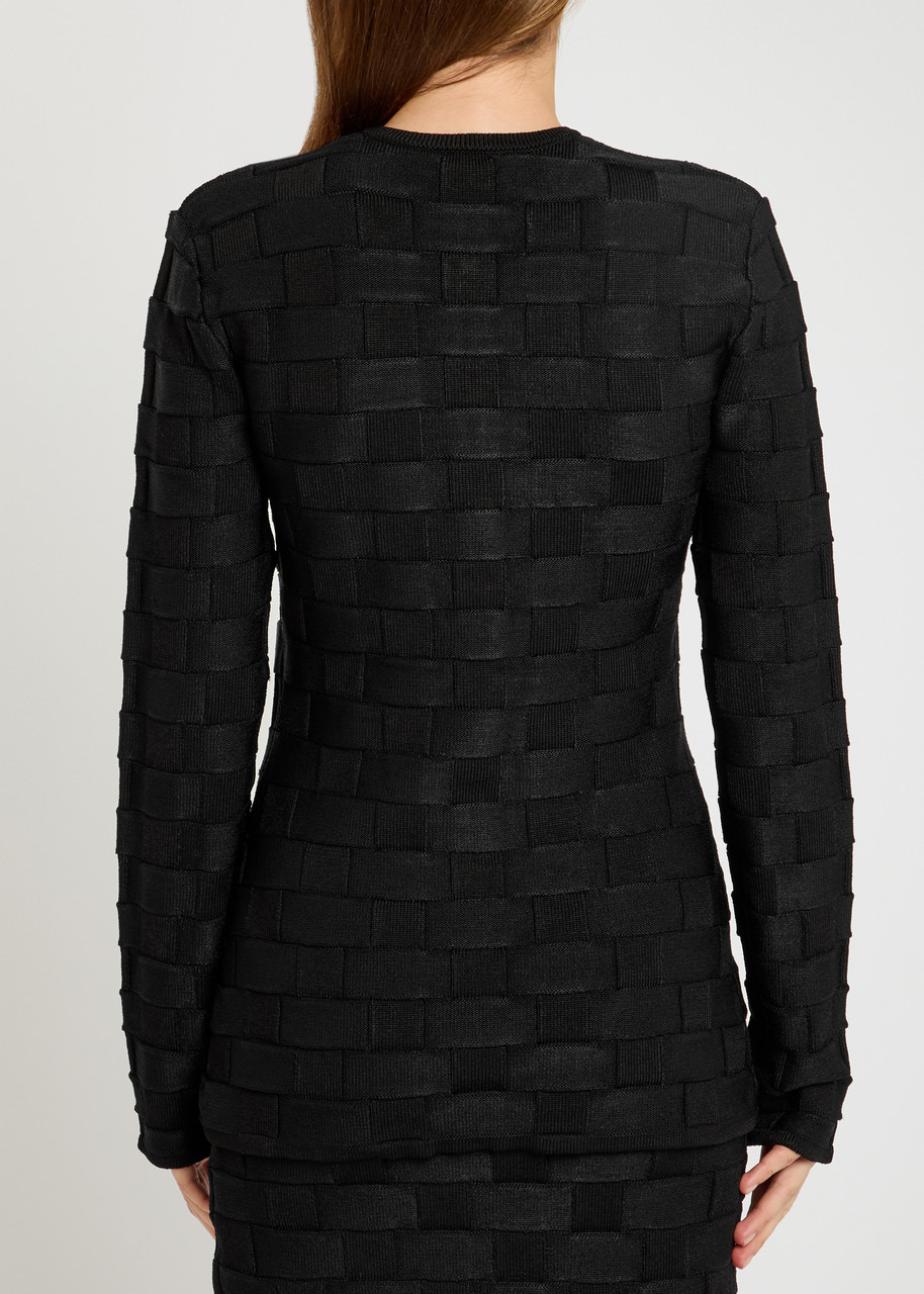 Tove Uma Checked Knit Cardigan - 3