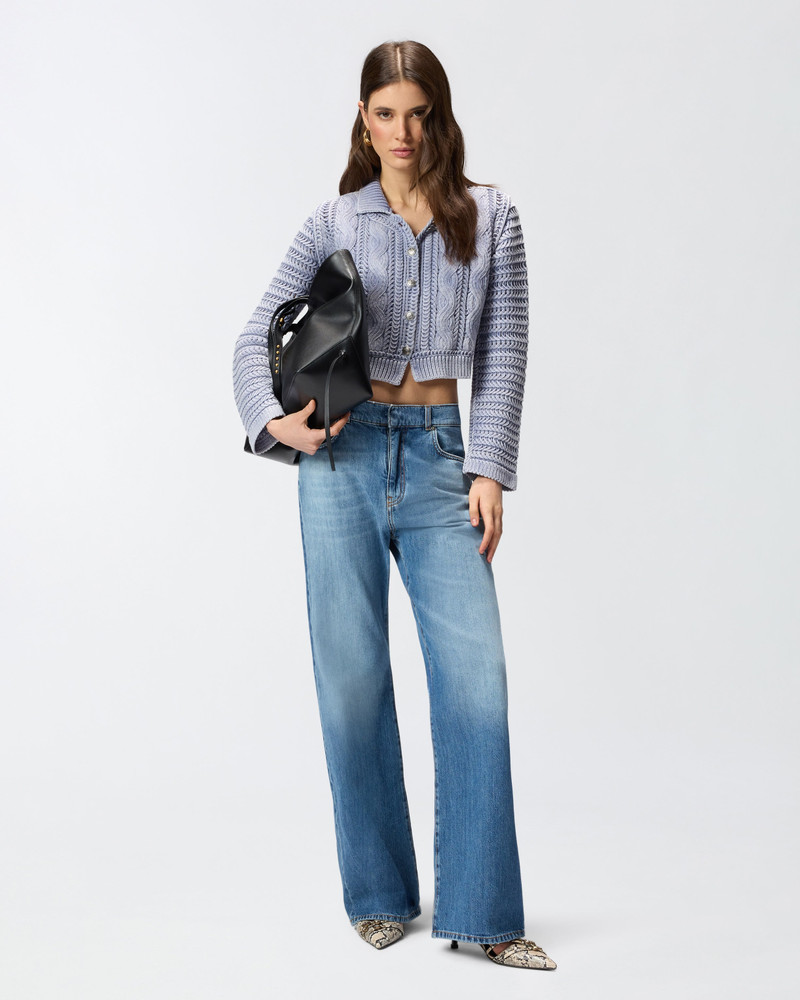 CROPPED CARDIGAN WITH CHUNKY KNIT AND BRAIDS 4