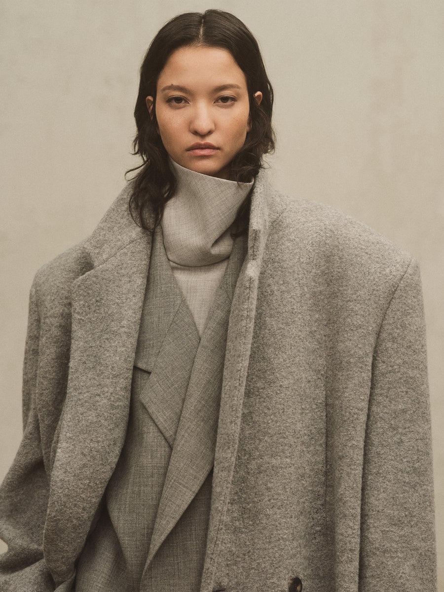 Boiled Wool Relaxed Overcoat - 2