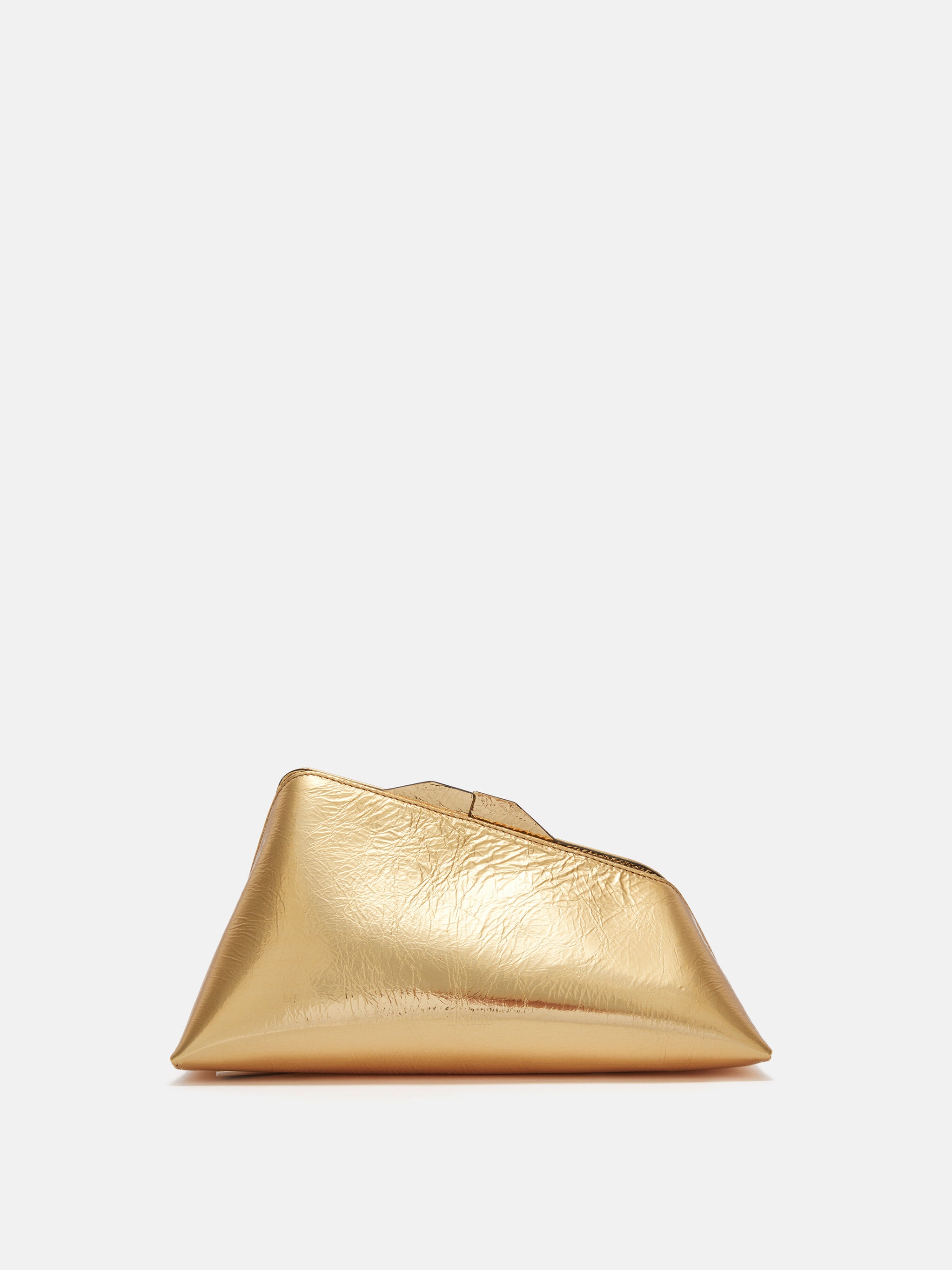 ''8.30PM'' GOLD OVERSIZED CLUTCH - 1