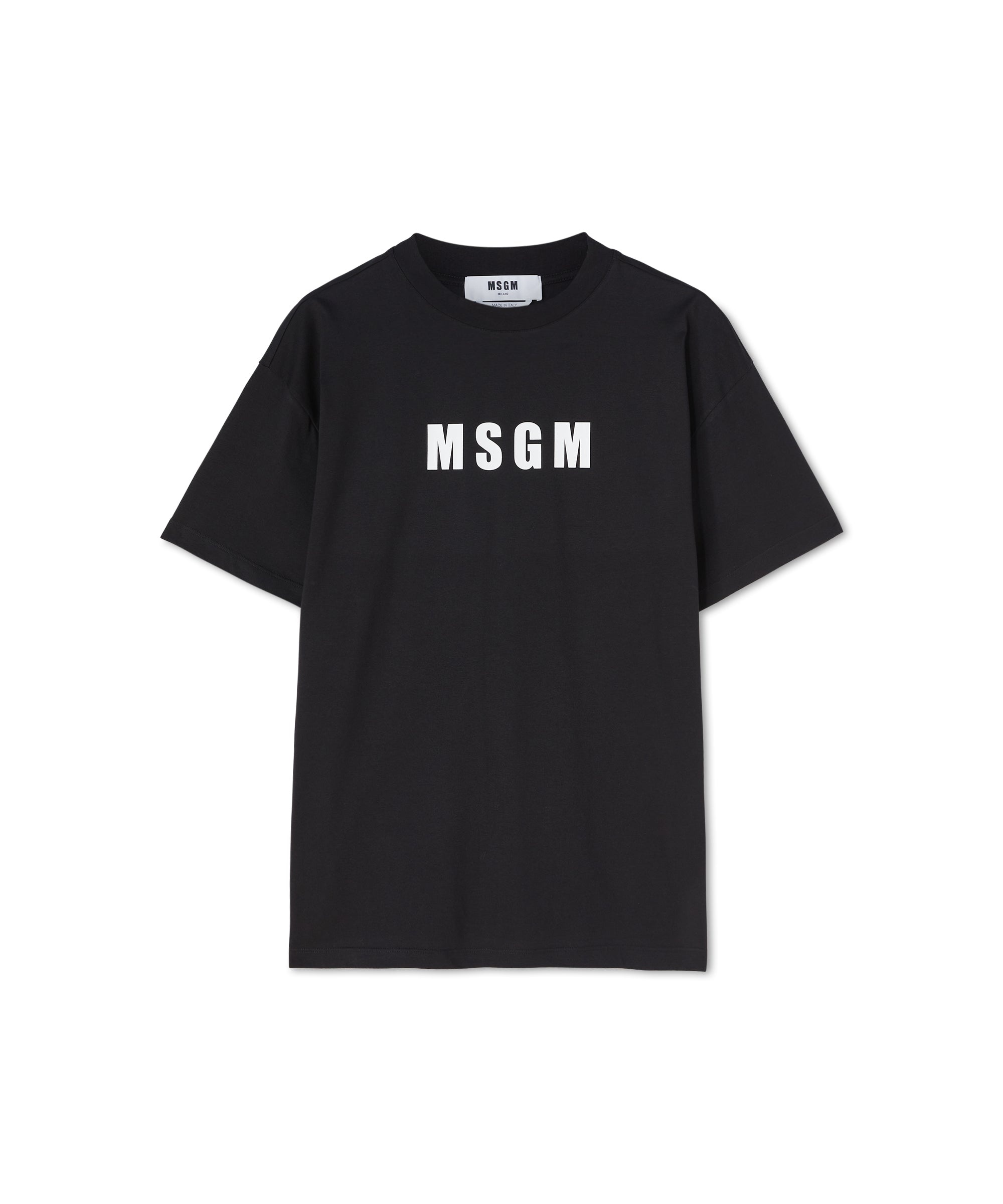 Cotton crew neck cotton t-shirt with MSGM logo - 1