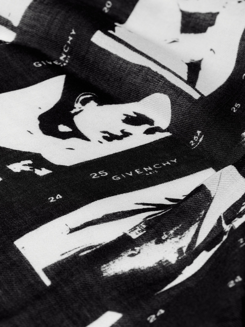 Givenchy SHAWL IN MODAL WITH PHOTOGRAPHIC NEGATIVE PRINT outlook