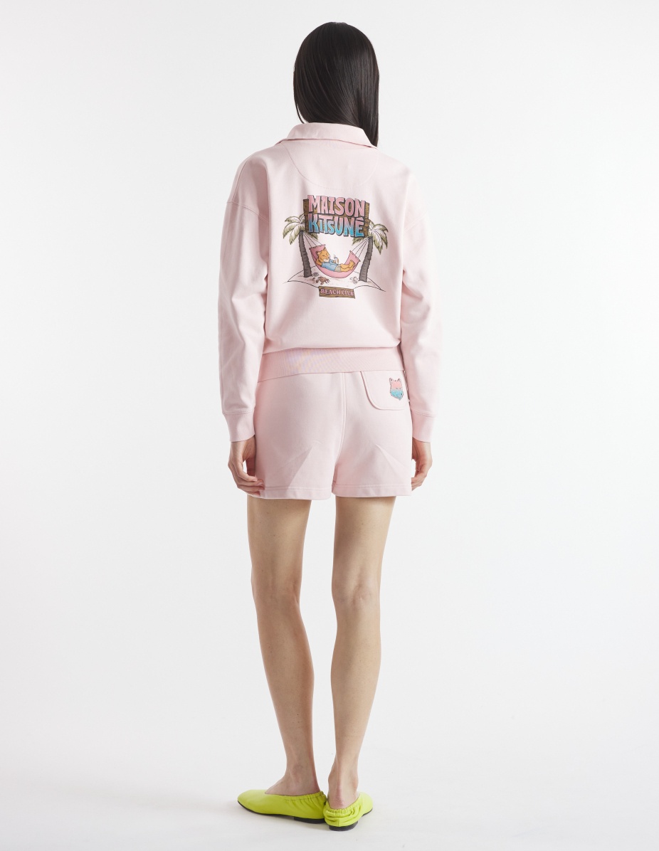 6-18 MAISON KITSUNE BEACH CLUB HALF ZIP COMFORT SWEATSHIRT - 5