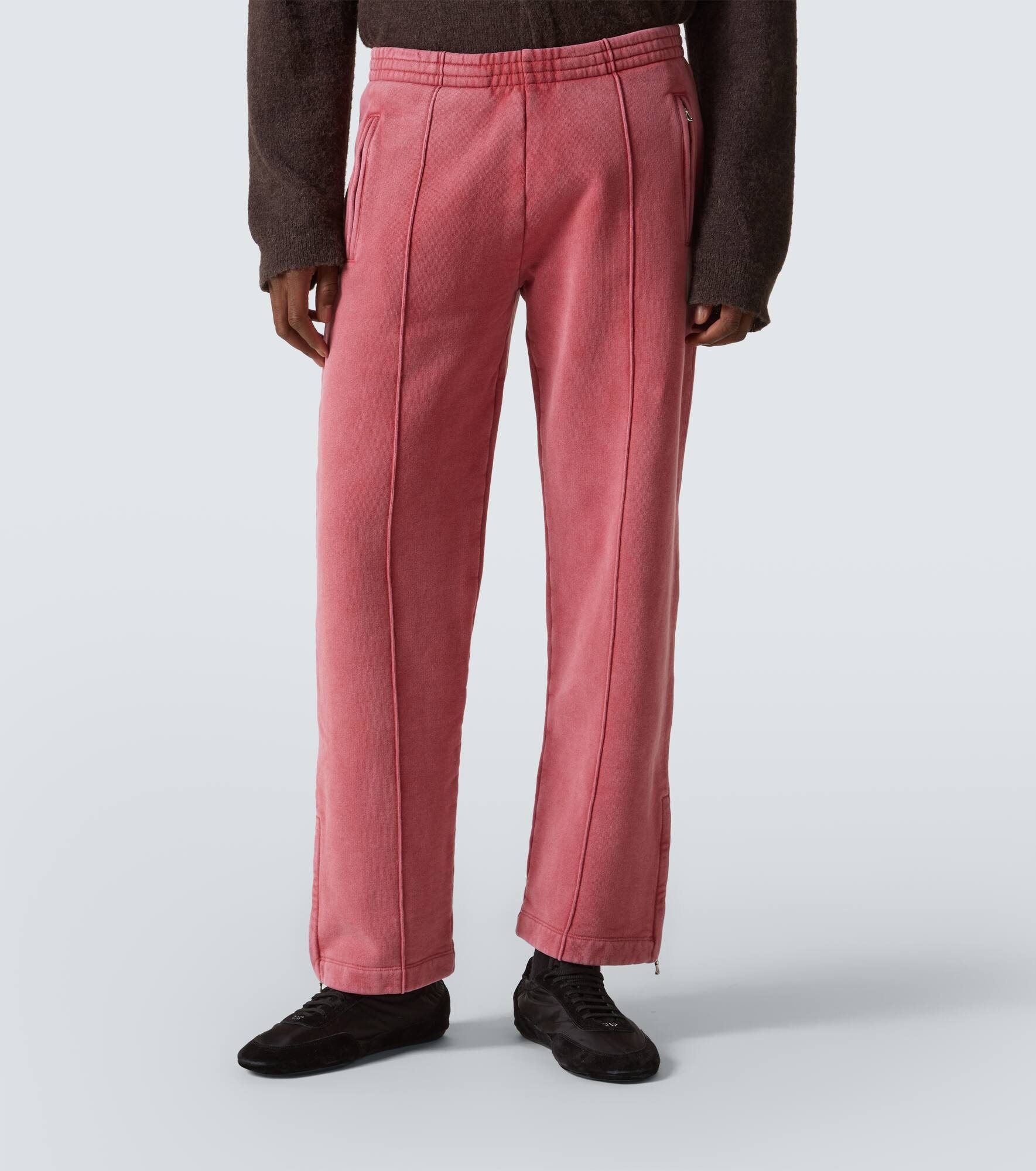Cotton jersey track pants - 3