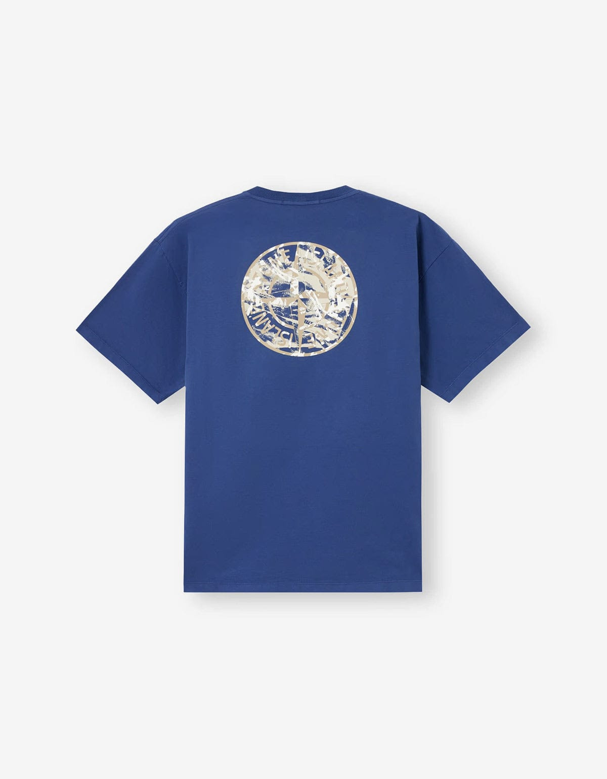 Stone Island Blue Compass Camo Print T-Shirt - 4