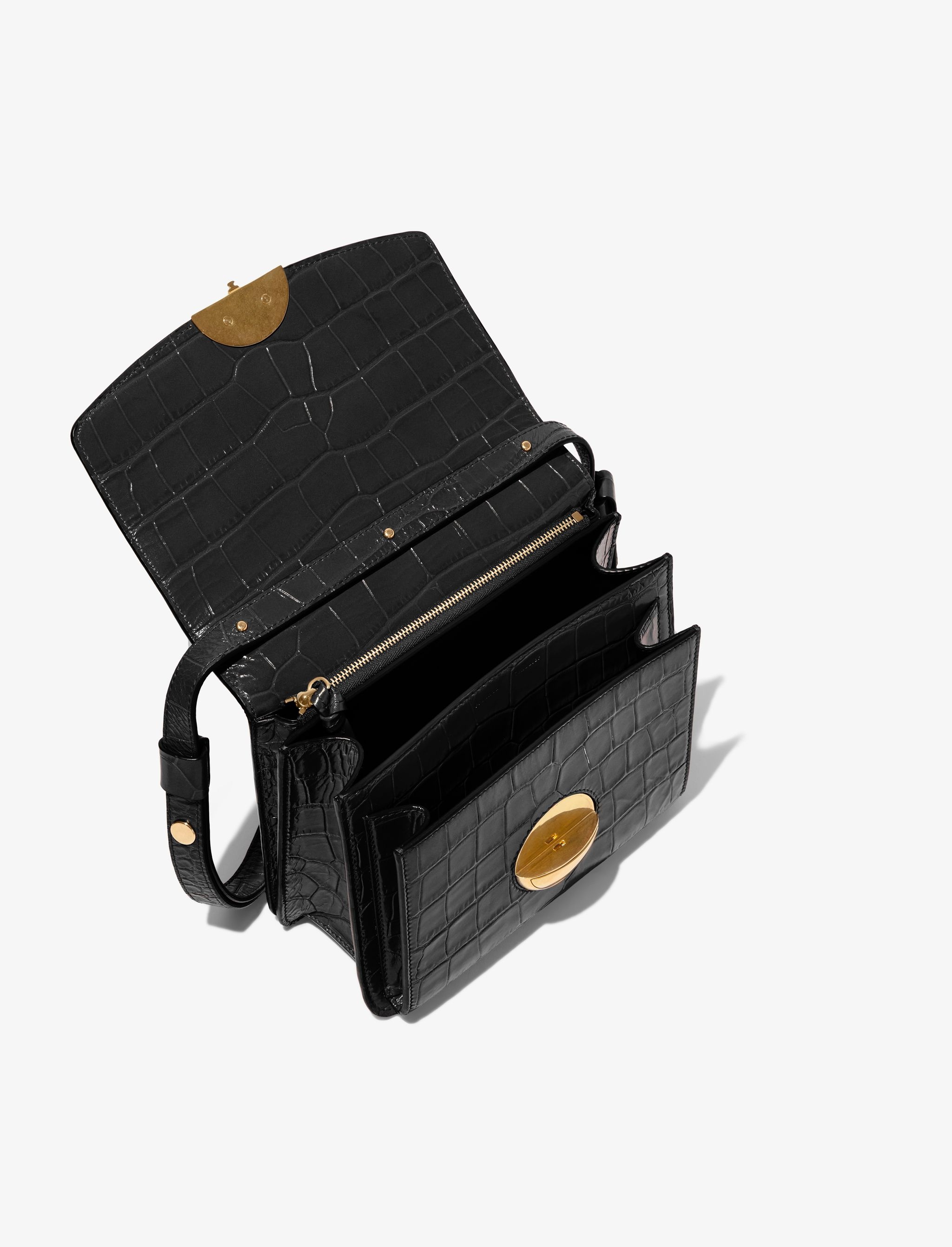 Embossed Croc Dia Day Bag - 5