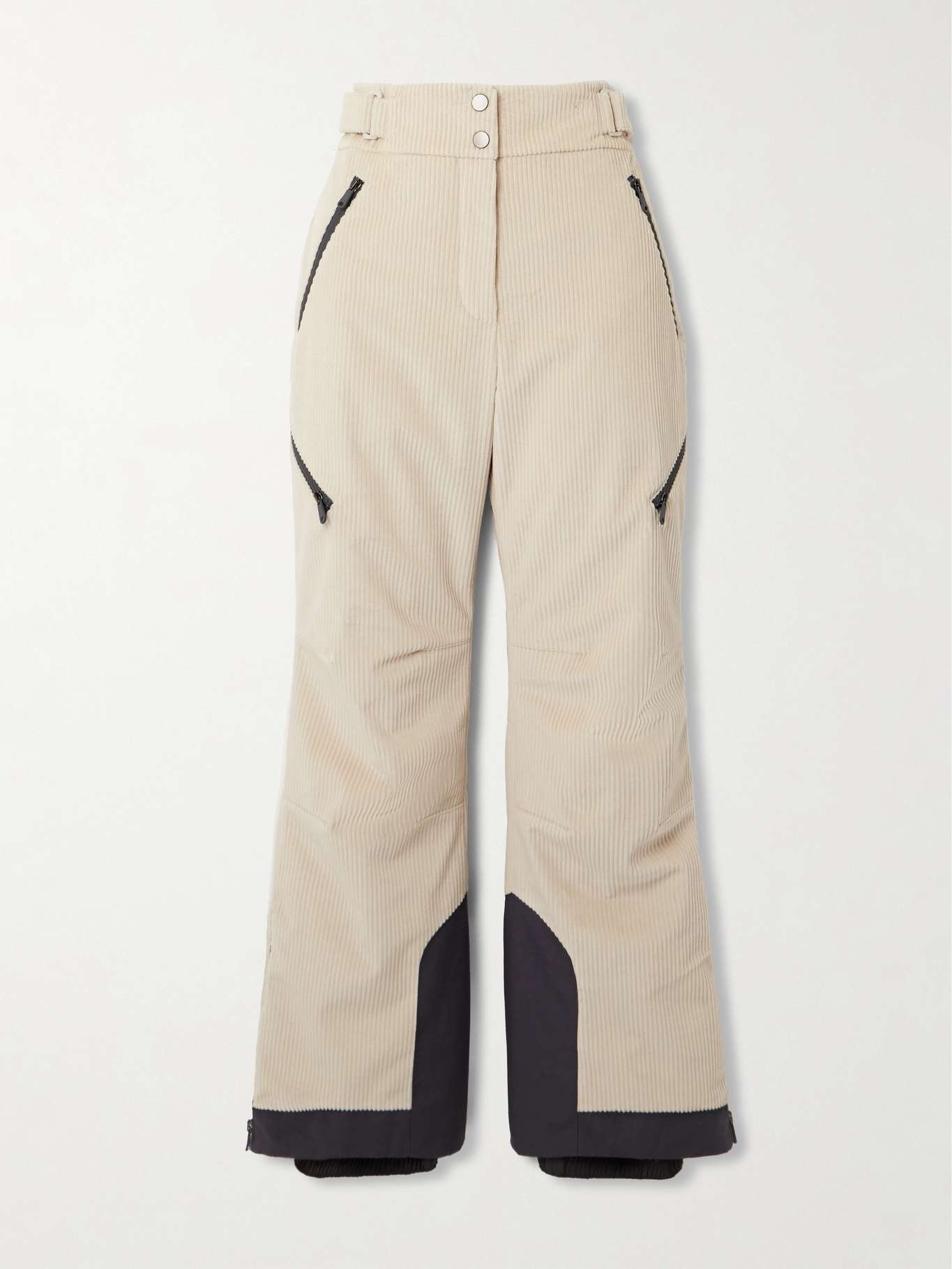 Padded cotton-corduroy flared ski pants - 1