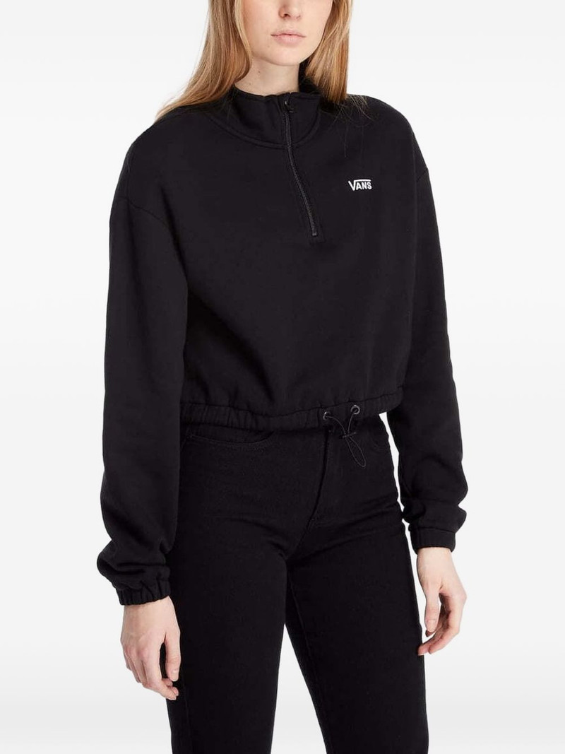 cropped zip-up sweatshirt 1