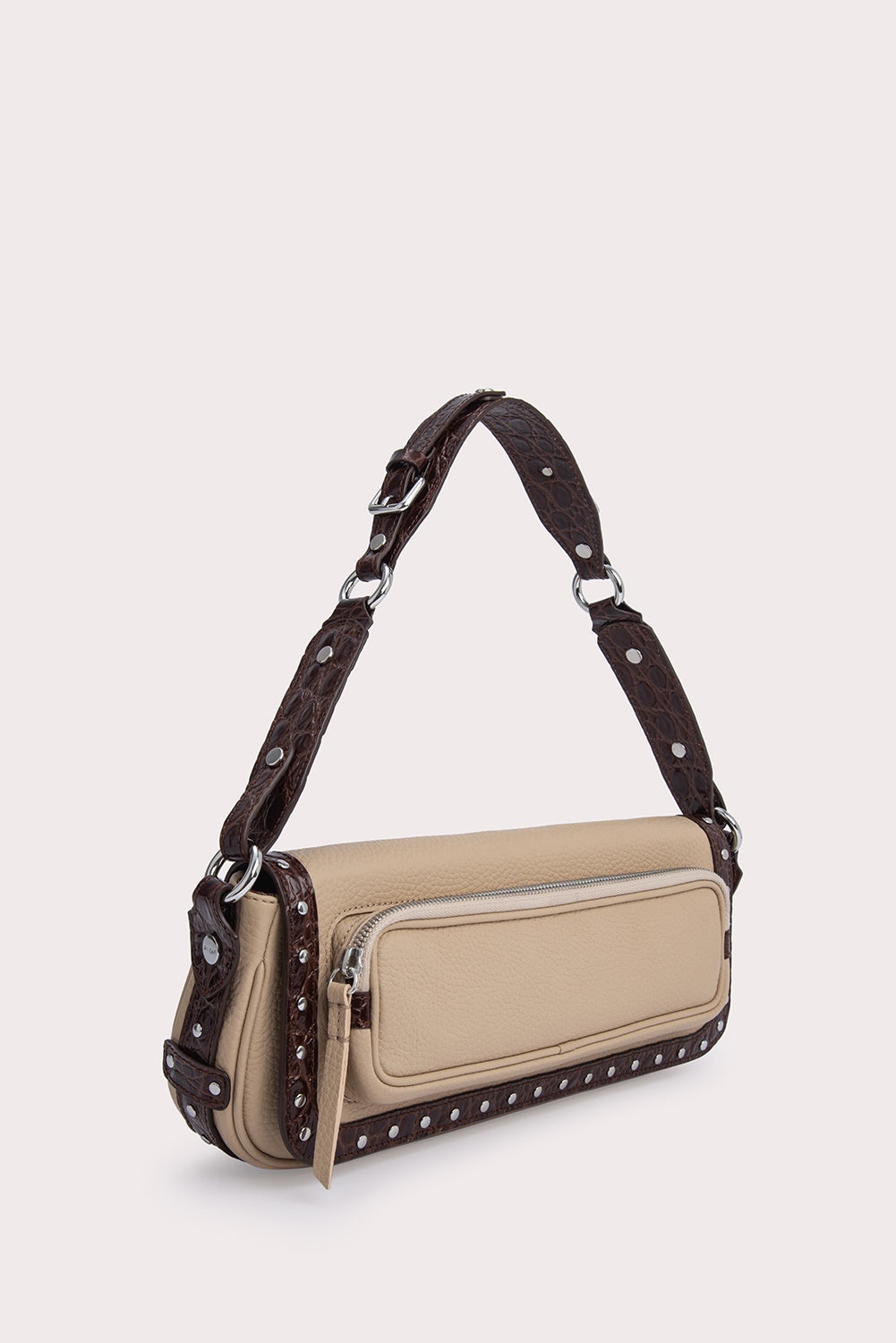 Maddy Sequoia and Kraft Croco and Flat Grain Leather - 2