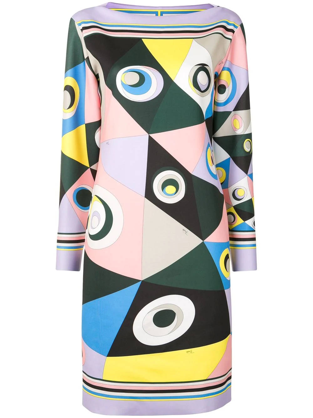 Occhi print shift dress - 1