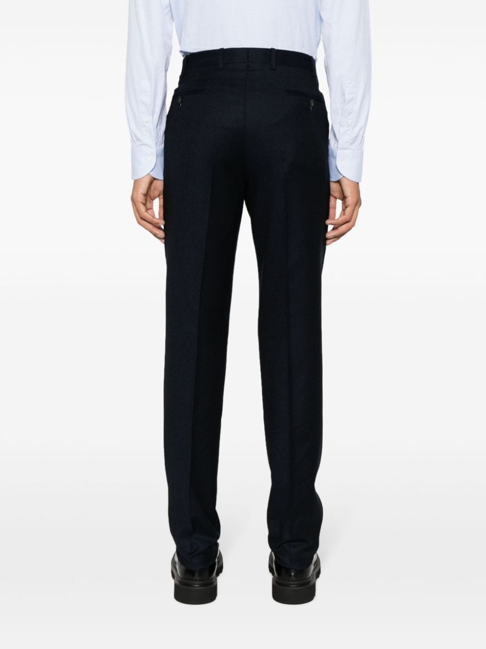straight-leg tailored trousers - 4