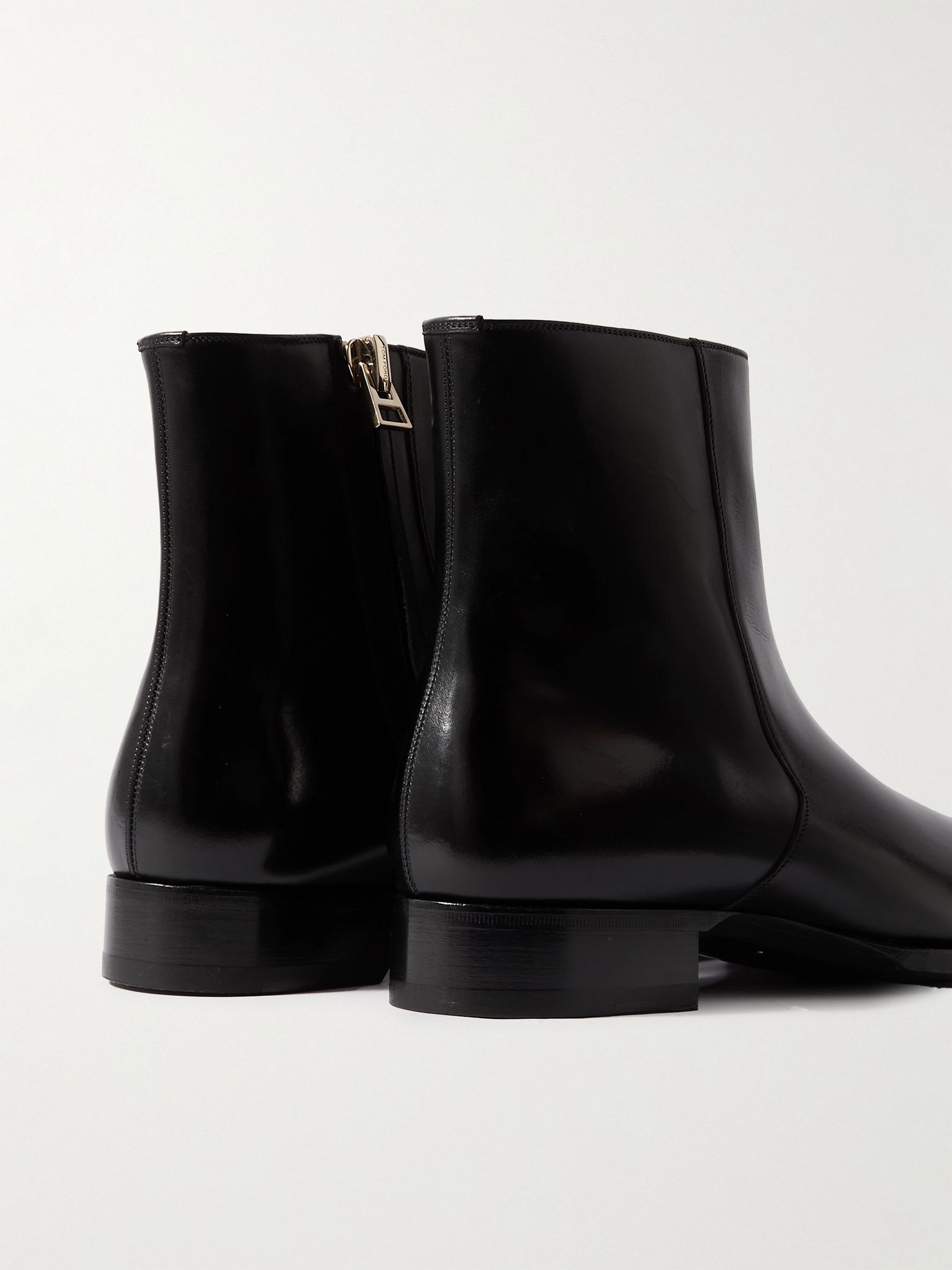Elkan Leather Chelsea Boots Black - 5
