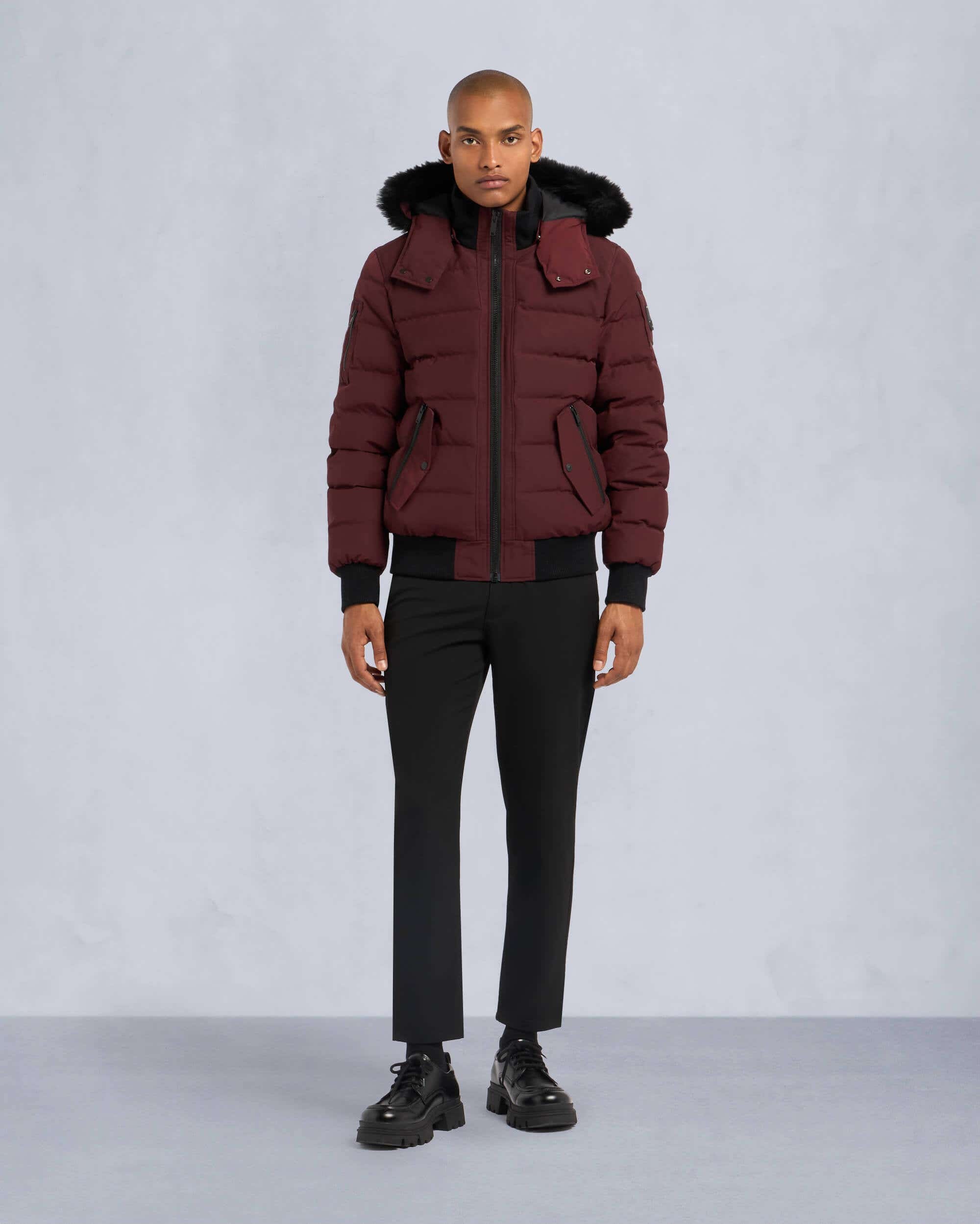 ONYX SCOTCHTOWN SHEARLING BOMBER JACKET - 2