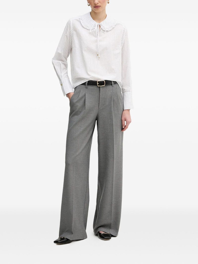 Barbour Avery ruffled striped blouse outlook