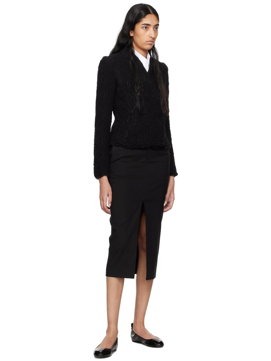Black Belna Ballerina Flats - 5