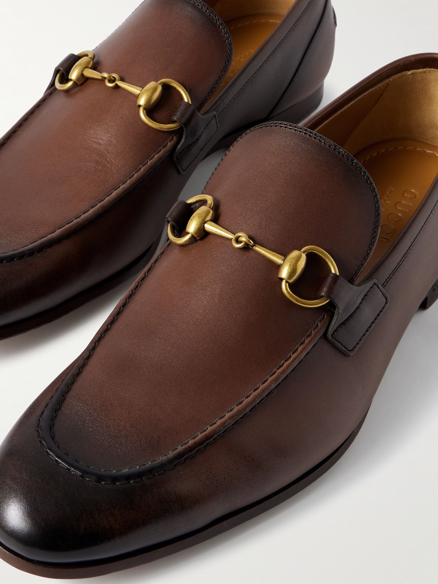 Jordaan Horsebit Burnished-Leather Loafers Dark brown - 5