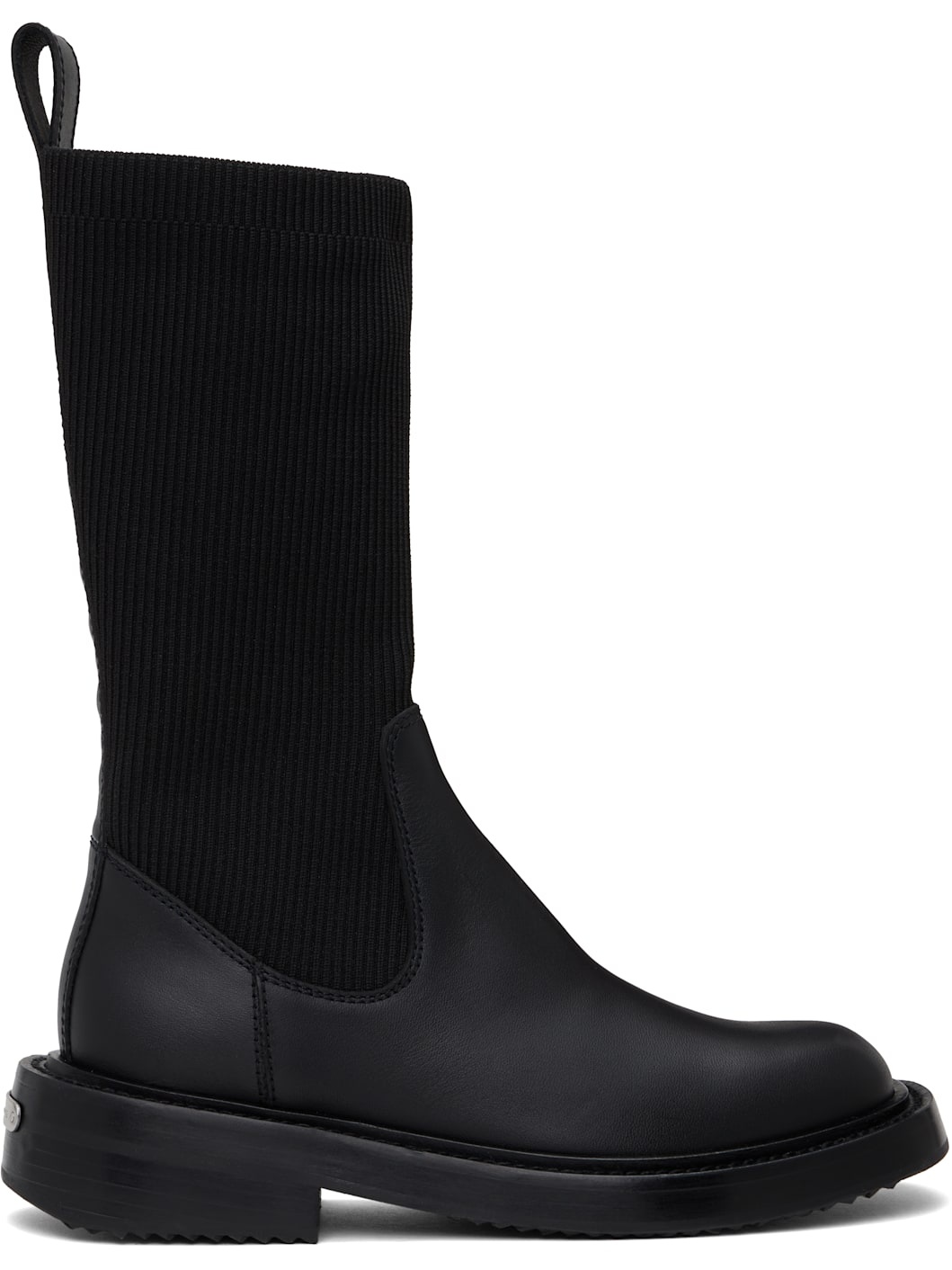 Black Detroit Sock Boots - 1
