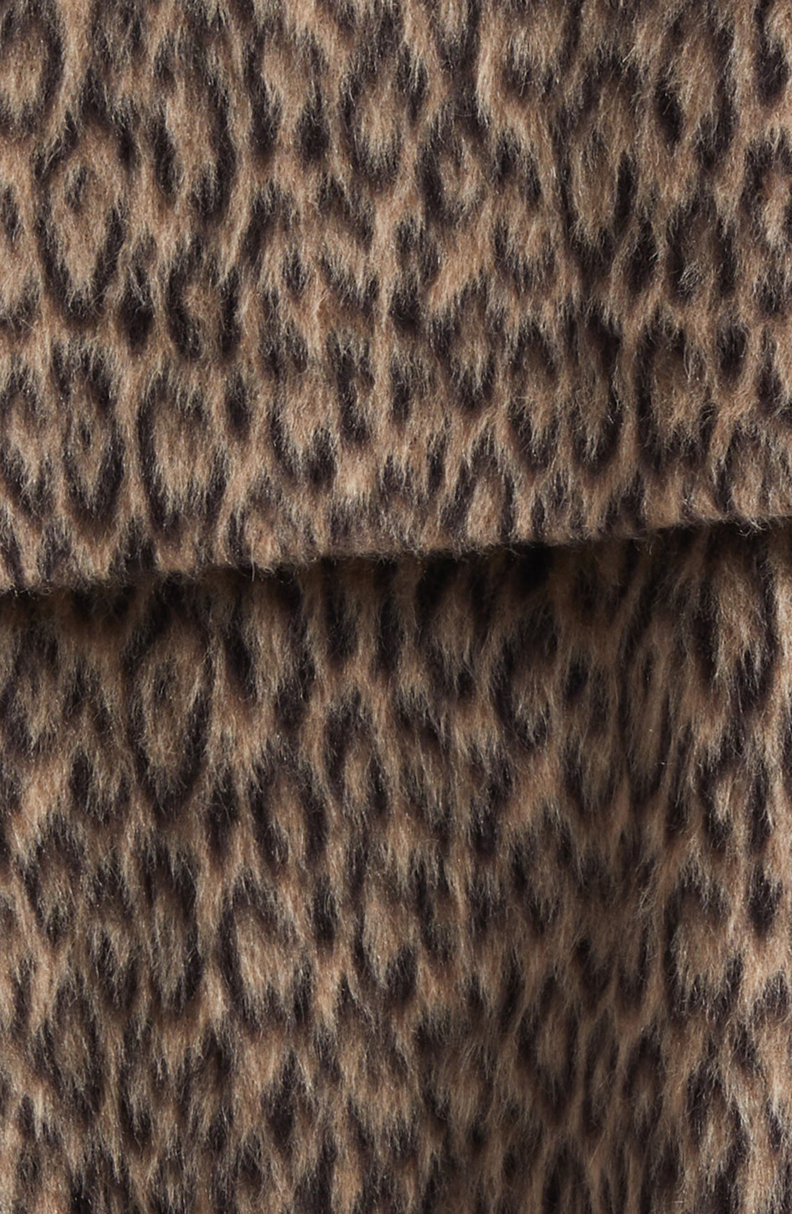 Emporio Armani Leopard Print Wool Blend Double Breasted Jacket in Beige Multi at Nordstrom - 6