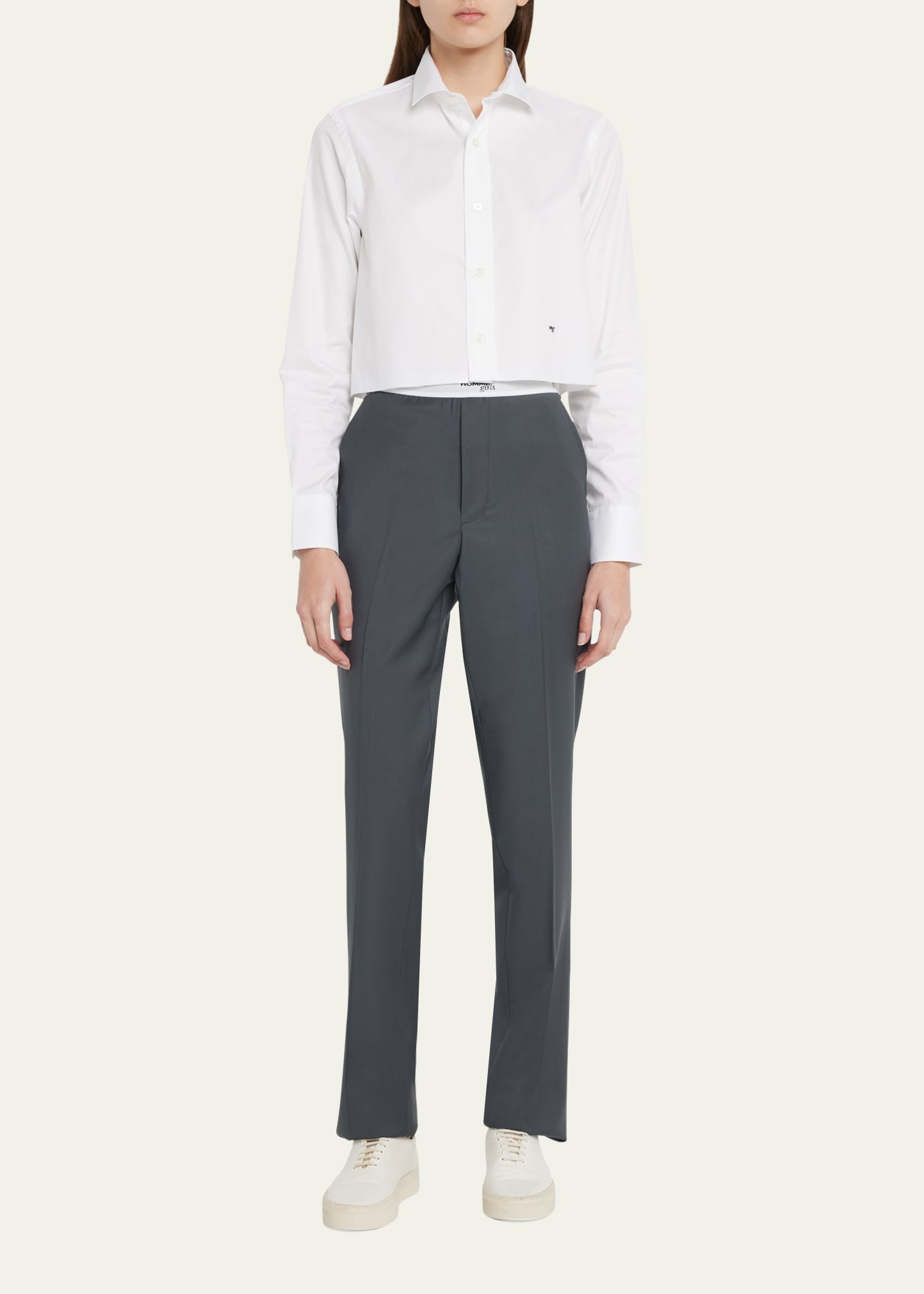 Boxy Cropped Shirt - 2
