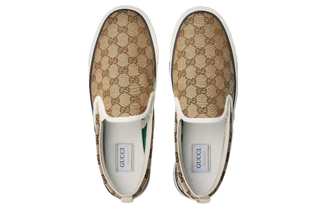 Gucci Tennis 1977 Slip-On 'Beige Ebony' 643489-2HK30-9761 - 4