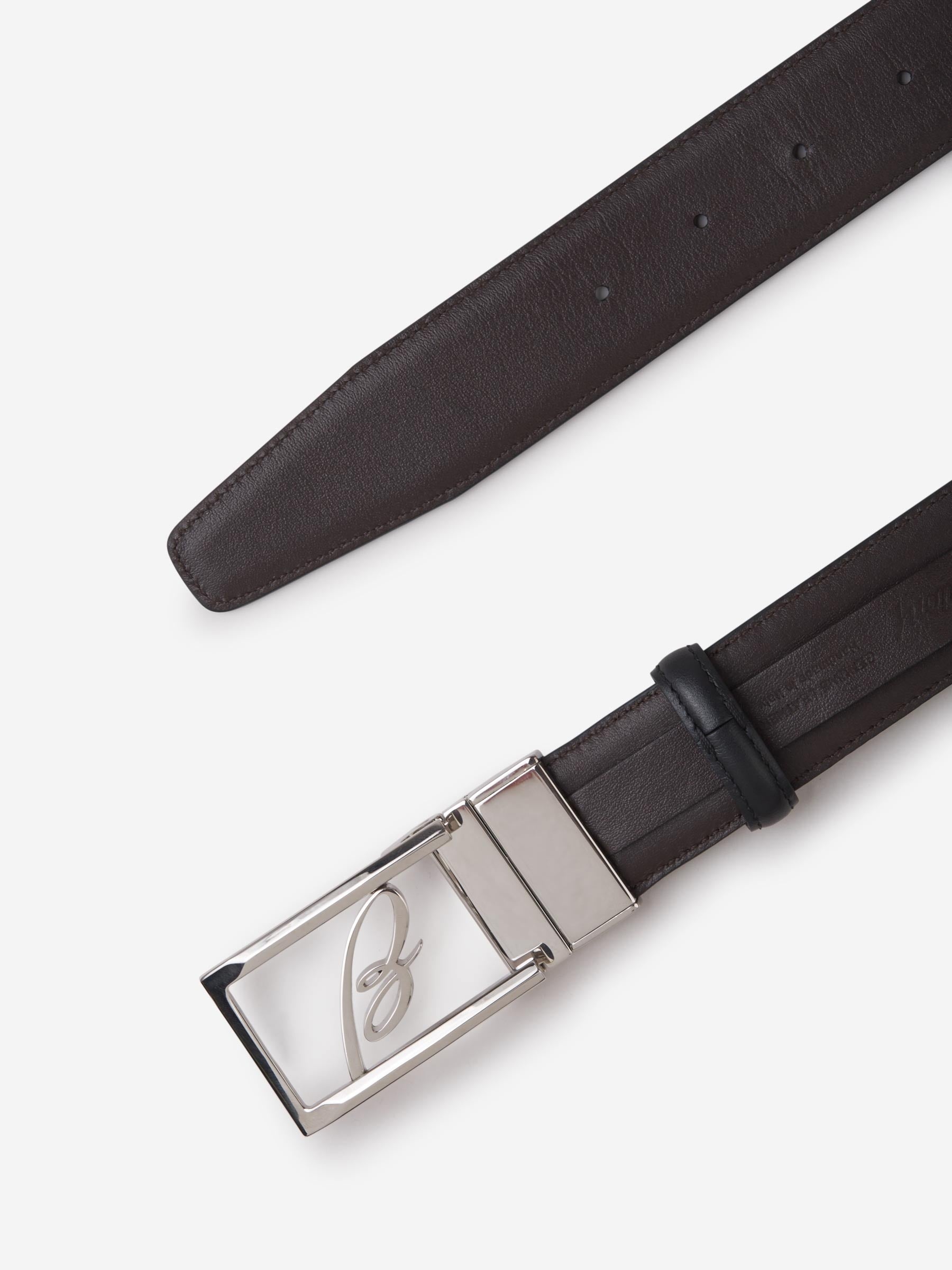 LEATHER LOGO BELT - 4