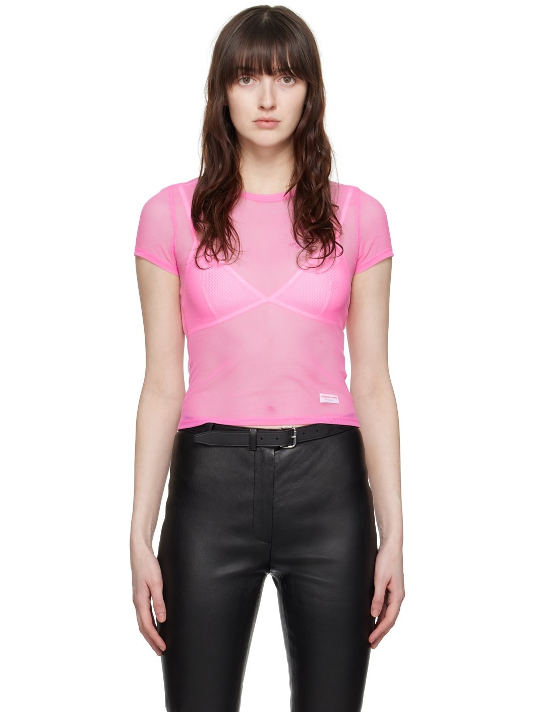Pink Semi-Sheer T-Shirt - 1