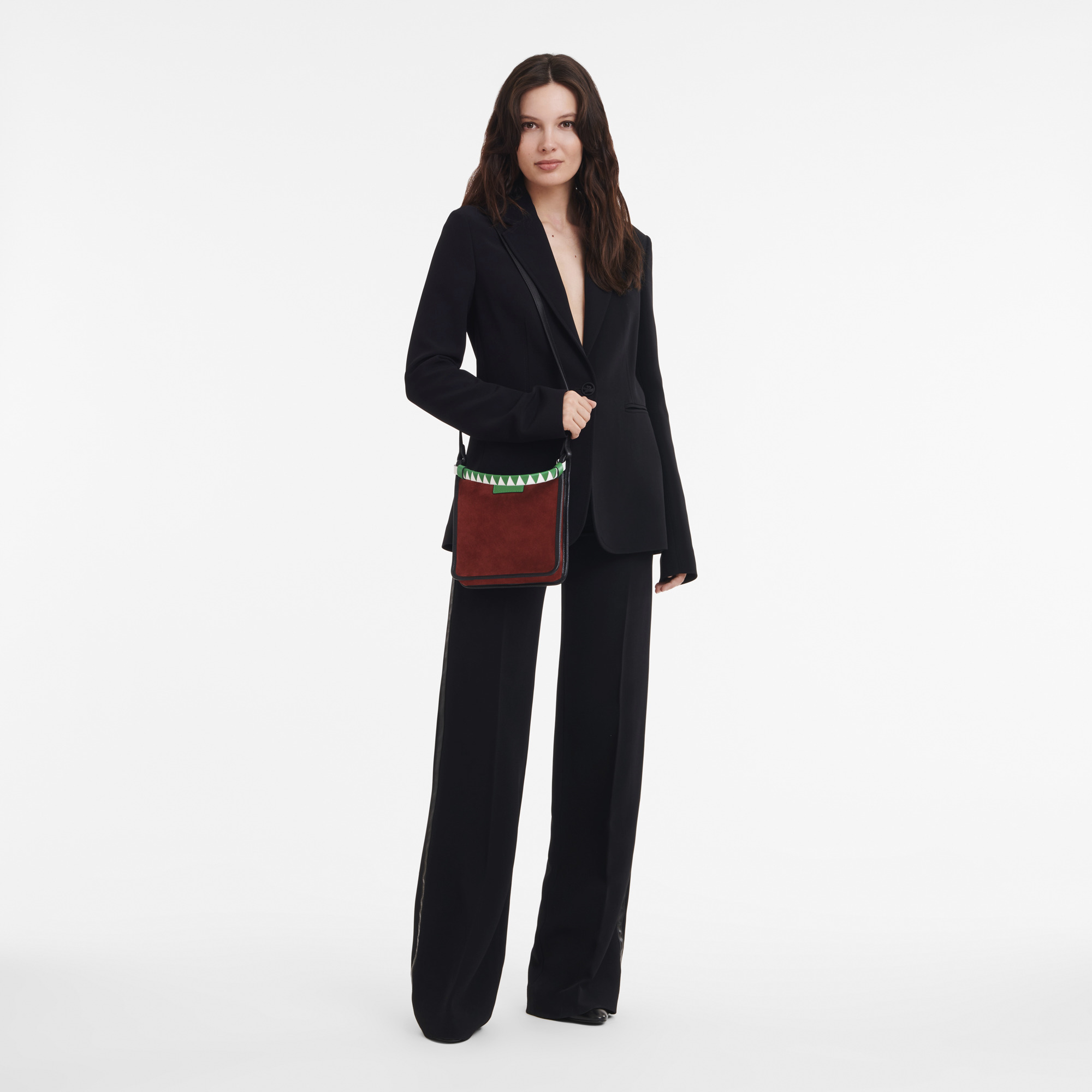 Le Foulonné S Crossbody bag Mahogany - Leather - 2