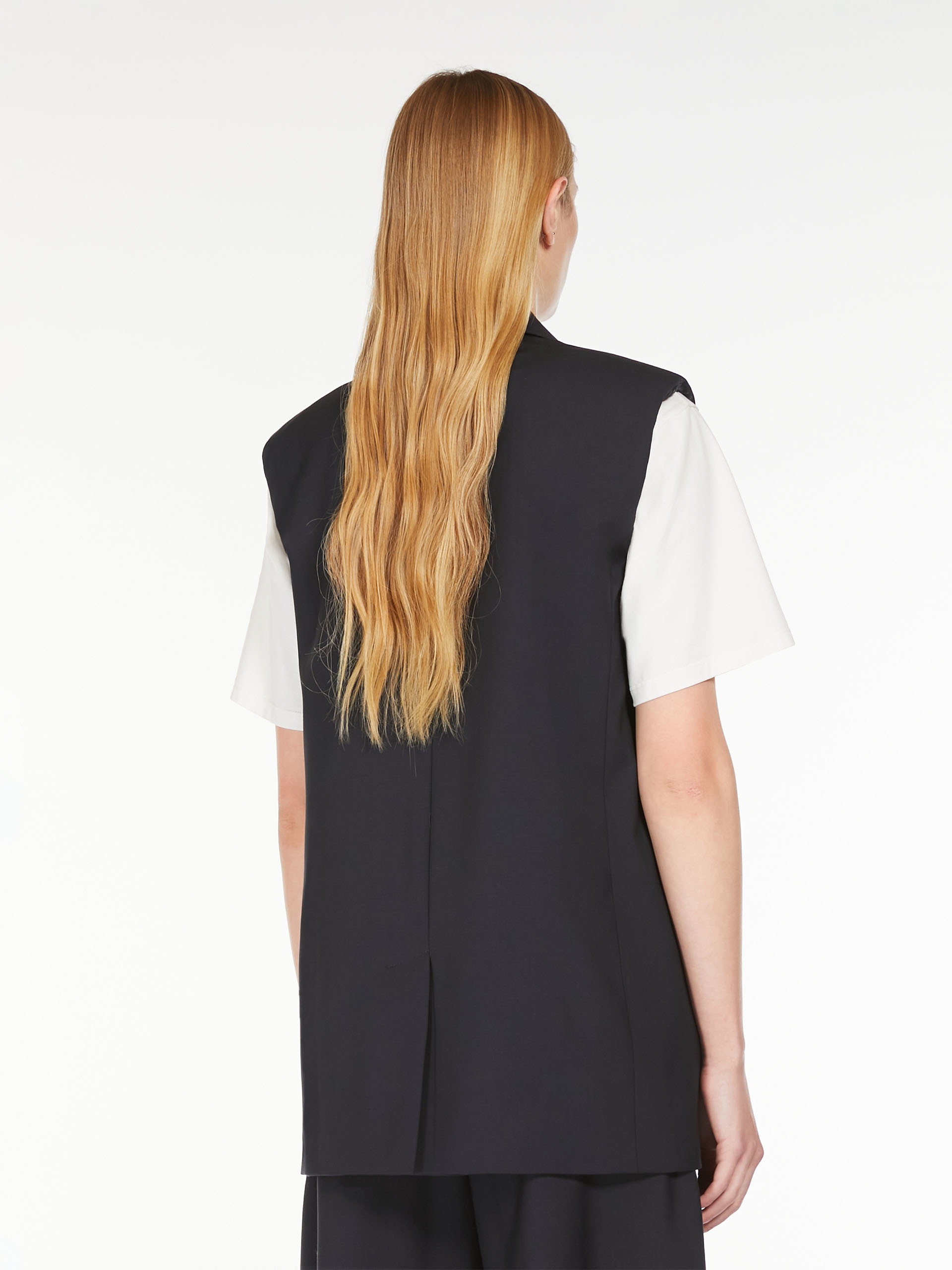 DONNA Stretch woollen cloth gilet - 4