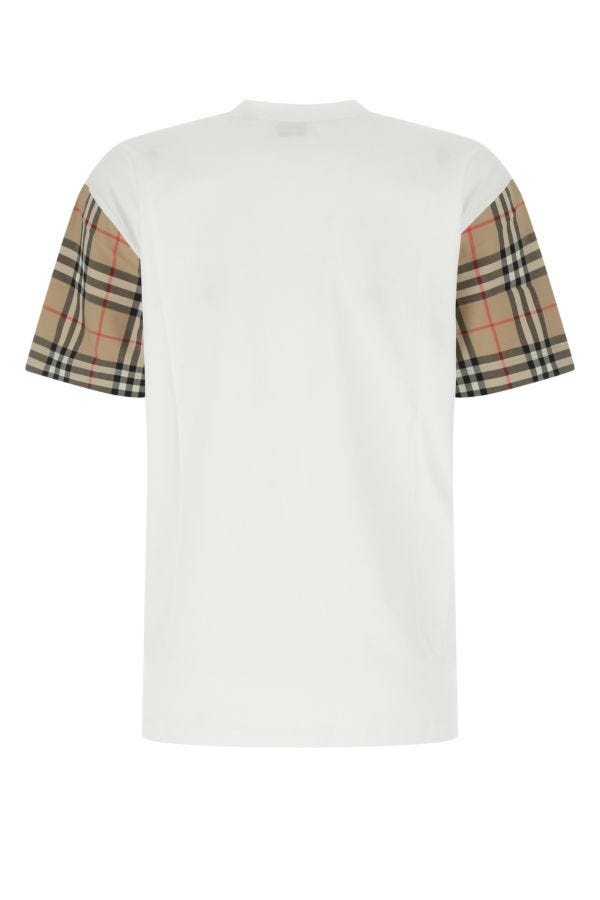 BURBERRY White Cotton T-Shirt - 2