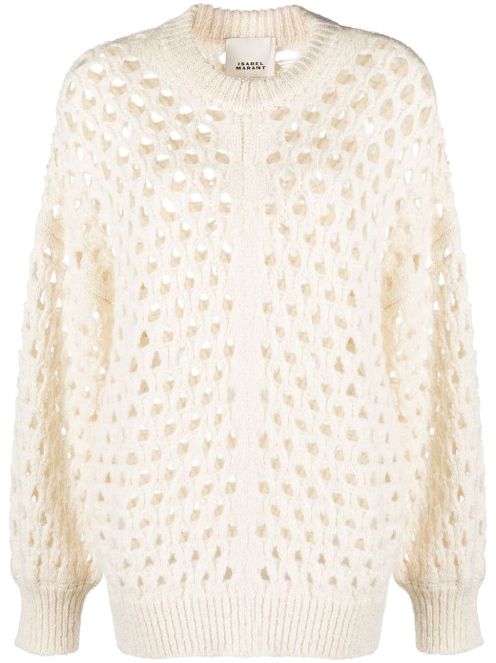 Tane crochet wool-blend jumper - 1