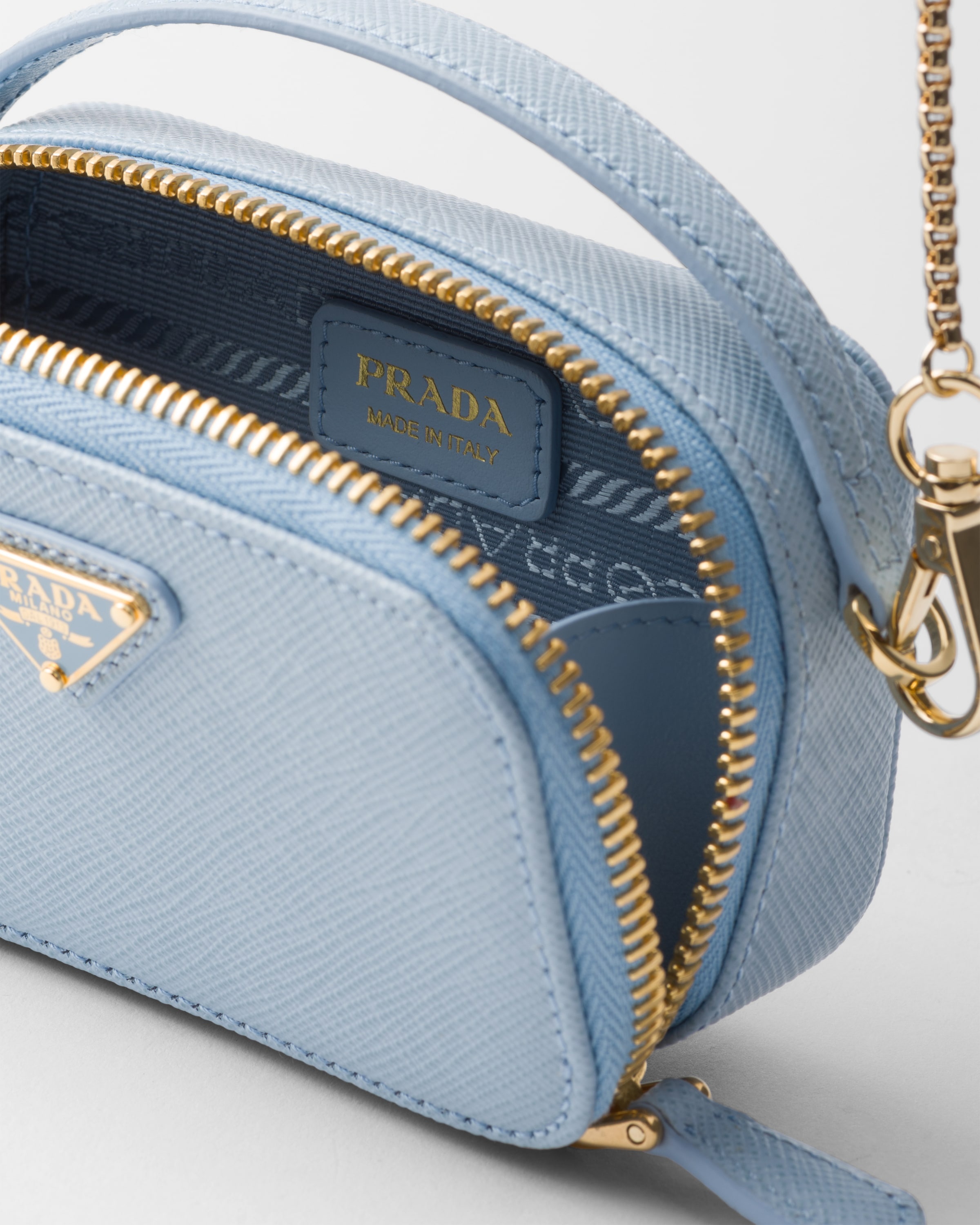 Saffiano leather mini-pouch - 4