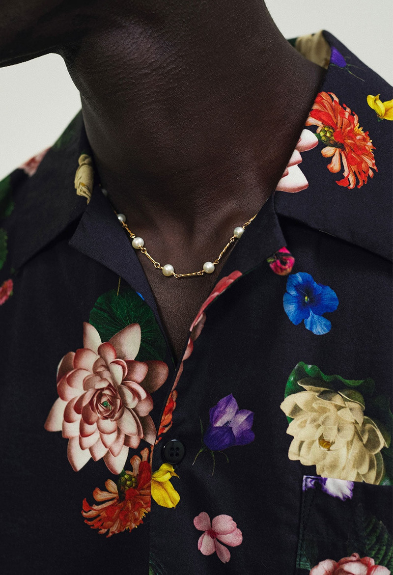 John Elliott JOHN ELLIOTT X M.A.R.S TWIST LINK X PEARL NECKLACE outlook