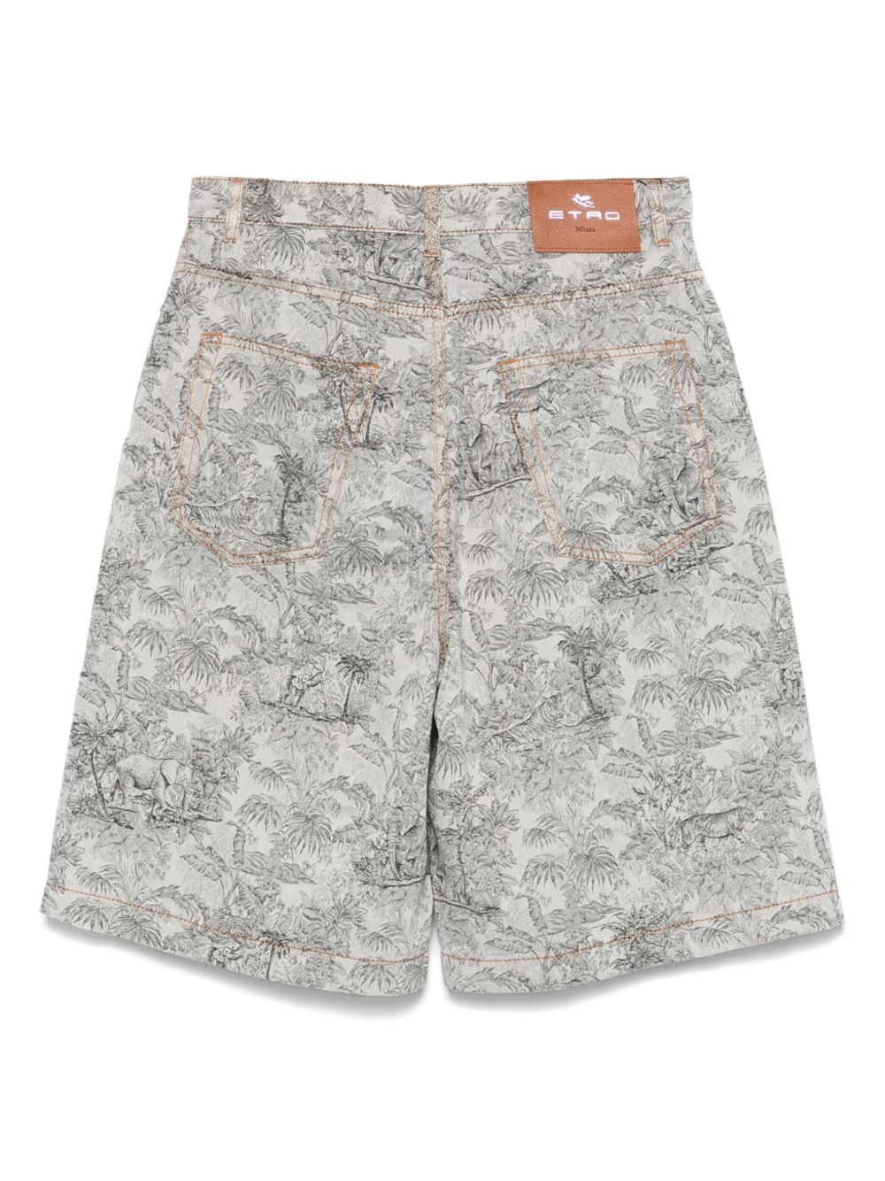 jacquard bermuda shorts - 2